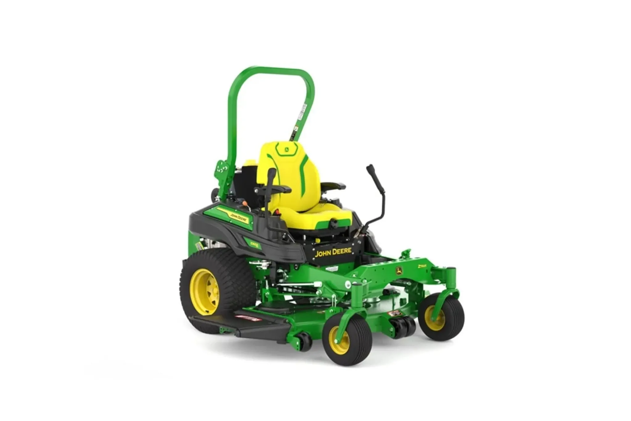 Studio image with a front right view of a Z965R Zero-Turn Mower