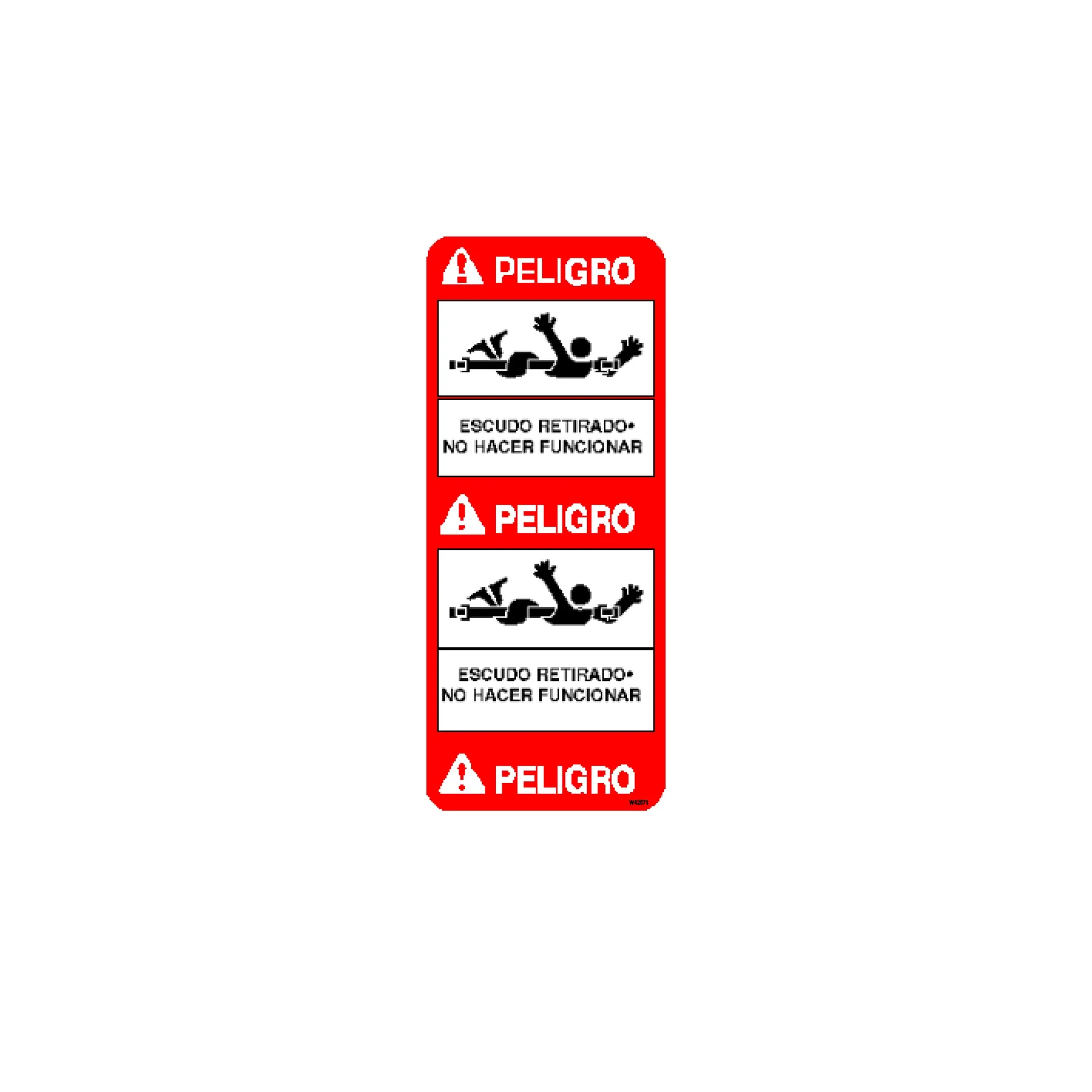 John Deere Spanish Label - W42871