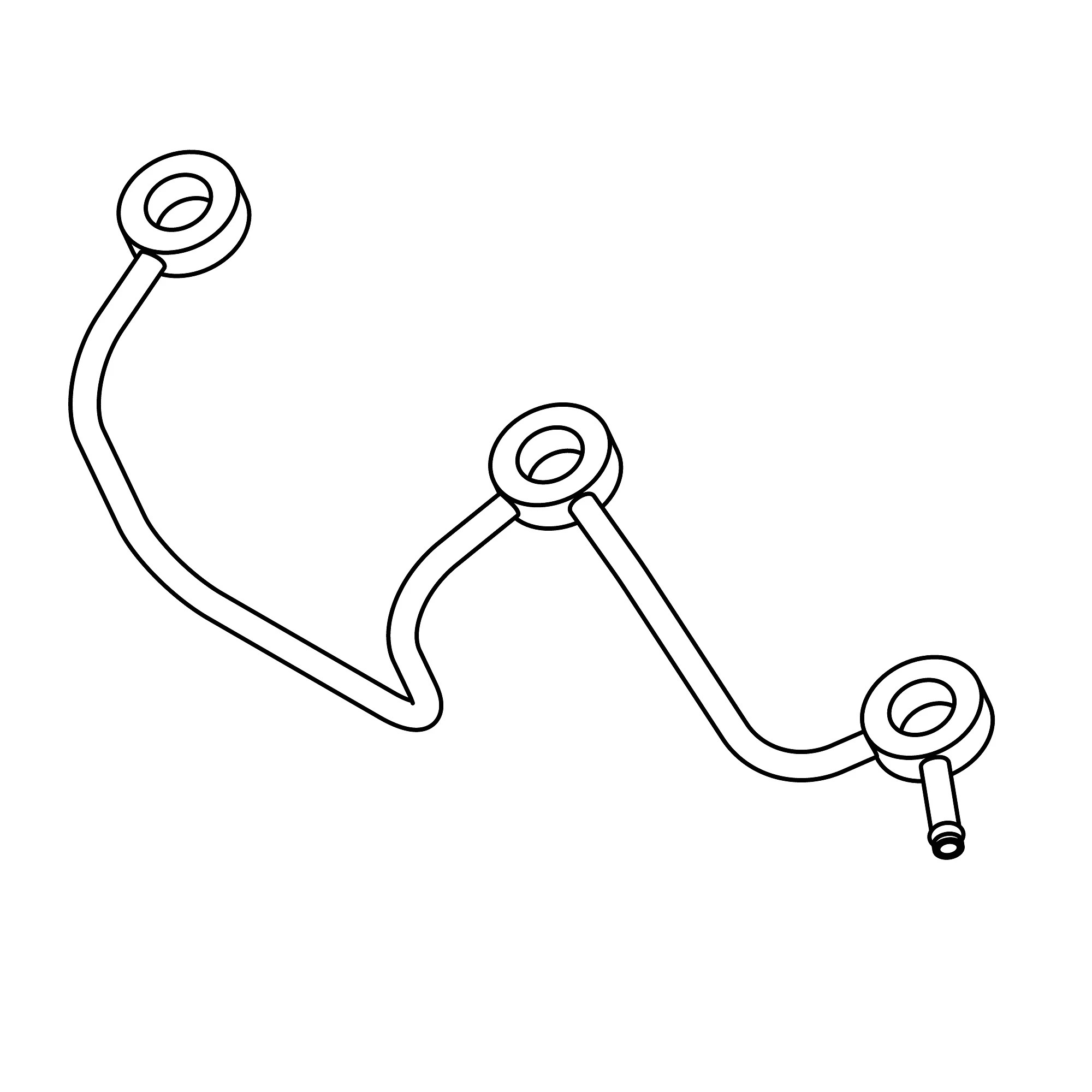 John Deere Fuel Return Pipe - AM882440