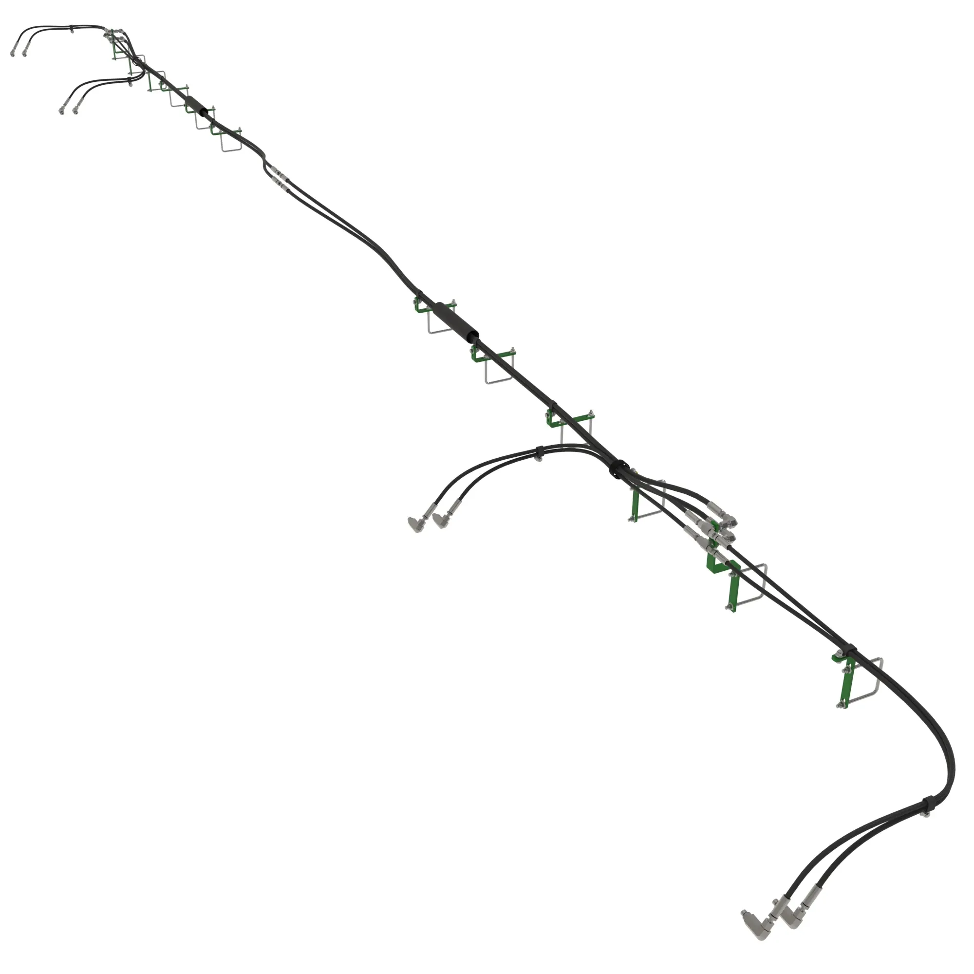 John Deere Wing Rolling Basket Hydraulic Hose Attachment - BKK10942