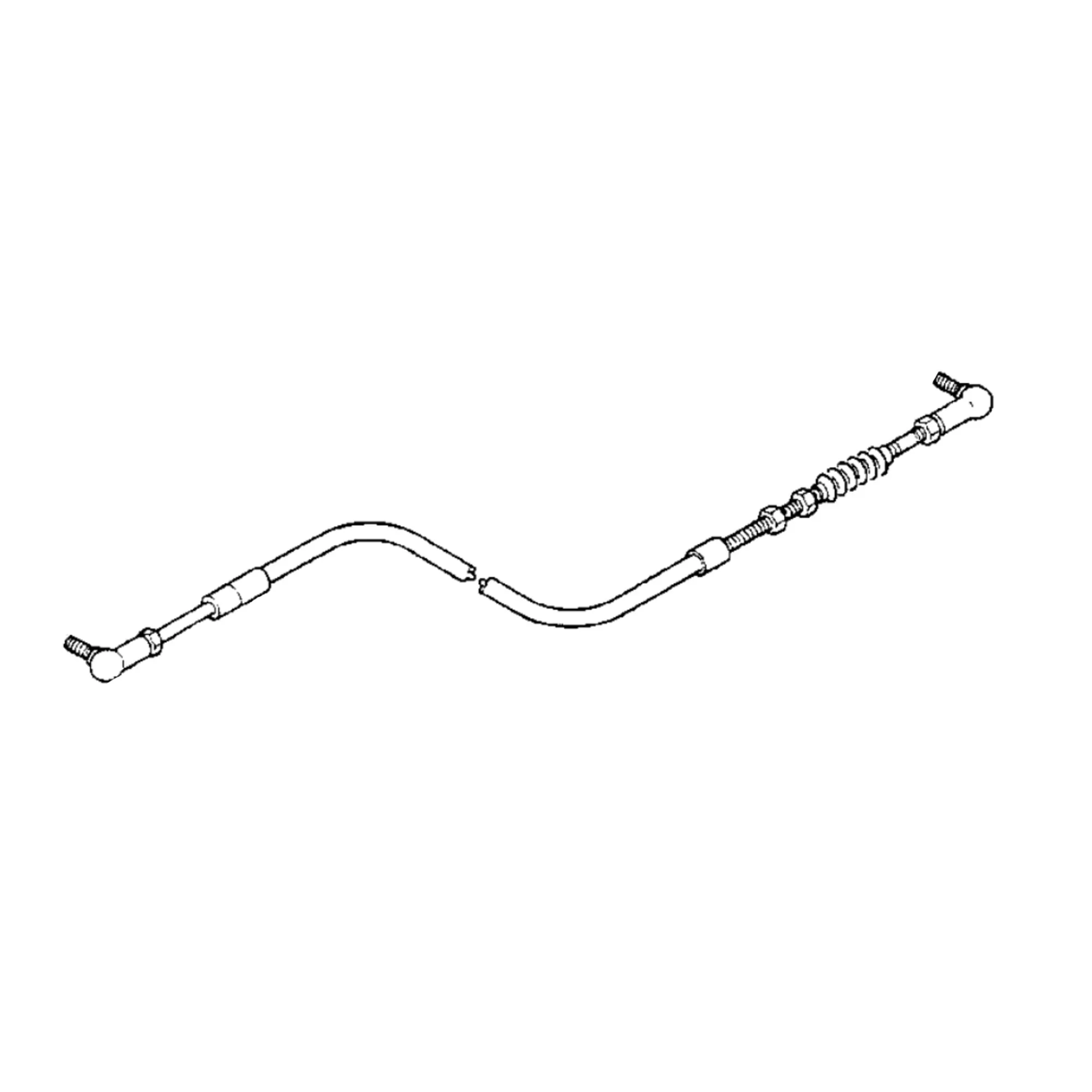 John Deere Engine Speed Control Push Pull Cable - AT321345