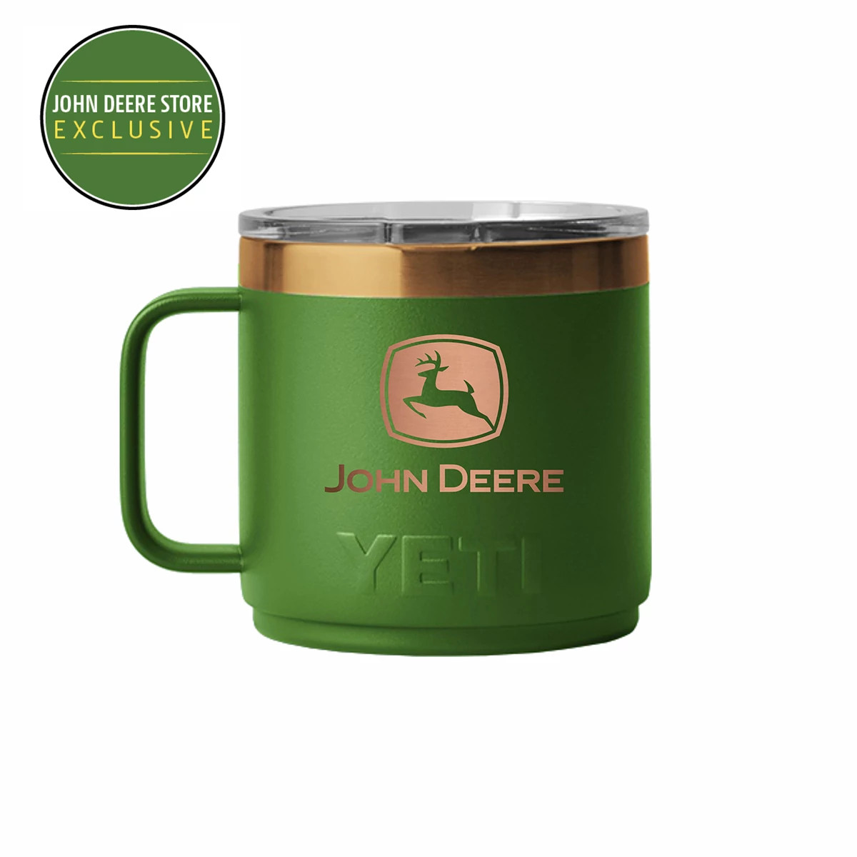 YETI® 14 oz. Rambler® Mug with MagSlider Lid - John Deere Green and Bronze