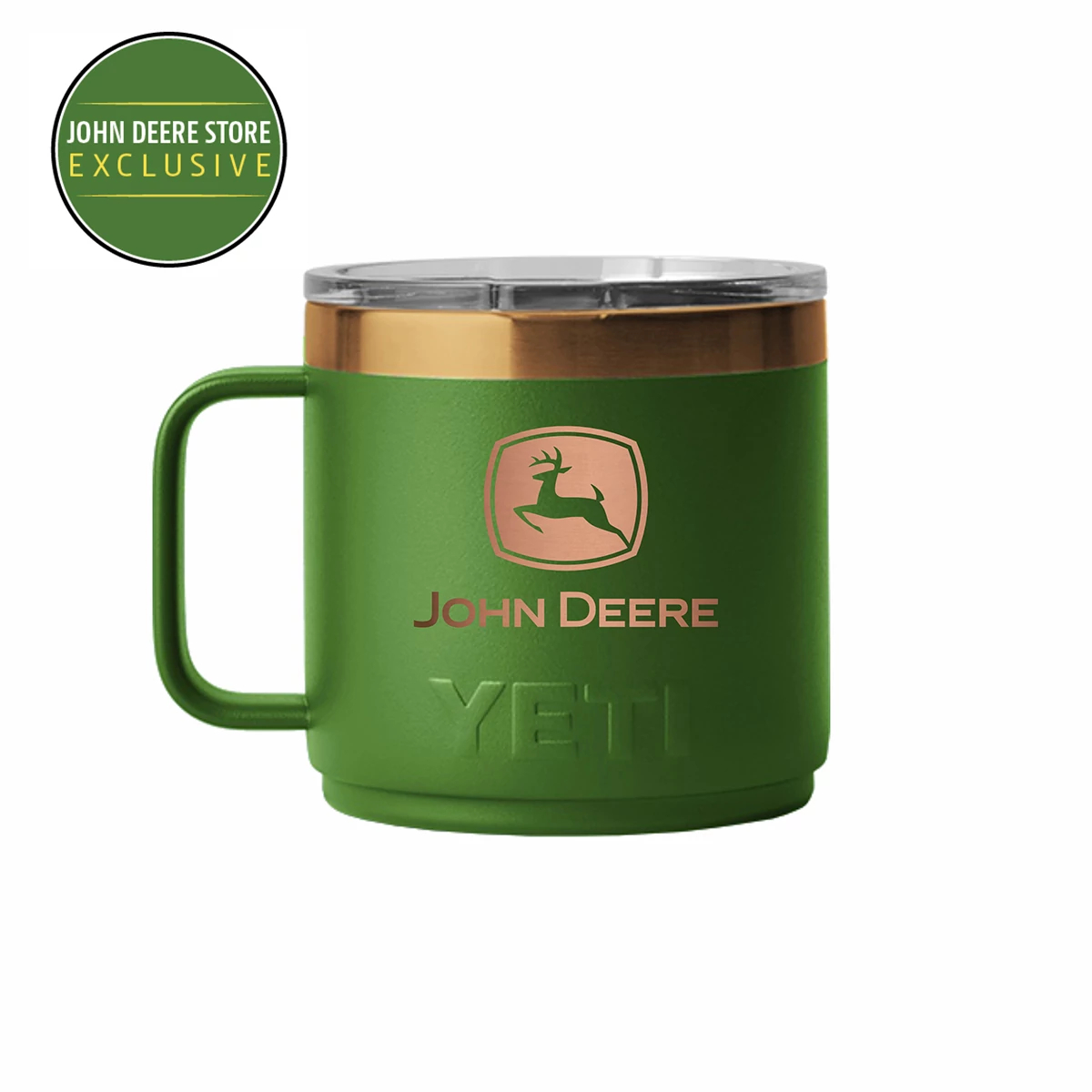 YETI® 14 oz. Rambler® Mug with MagSlider Lid - John Deere Green and Bronze