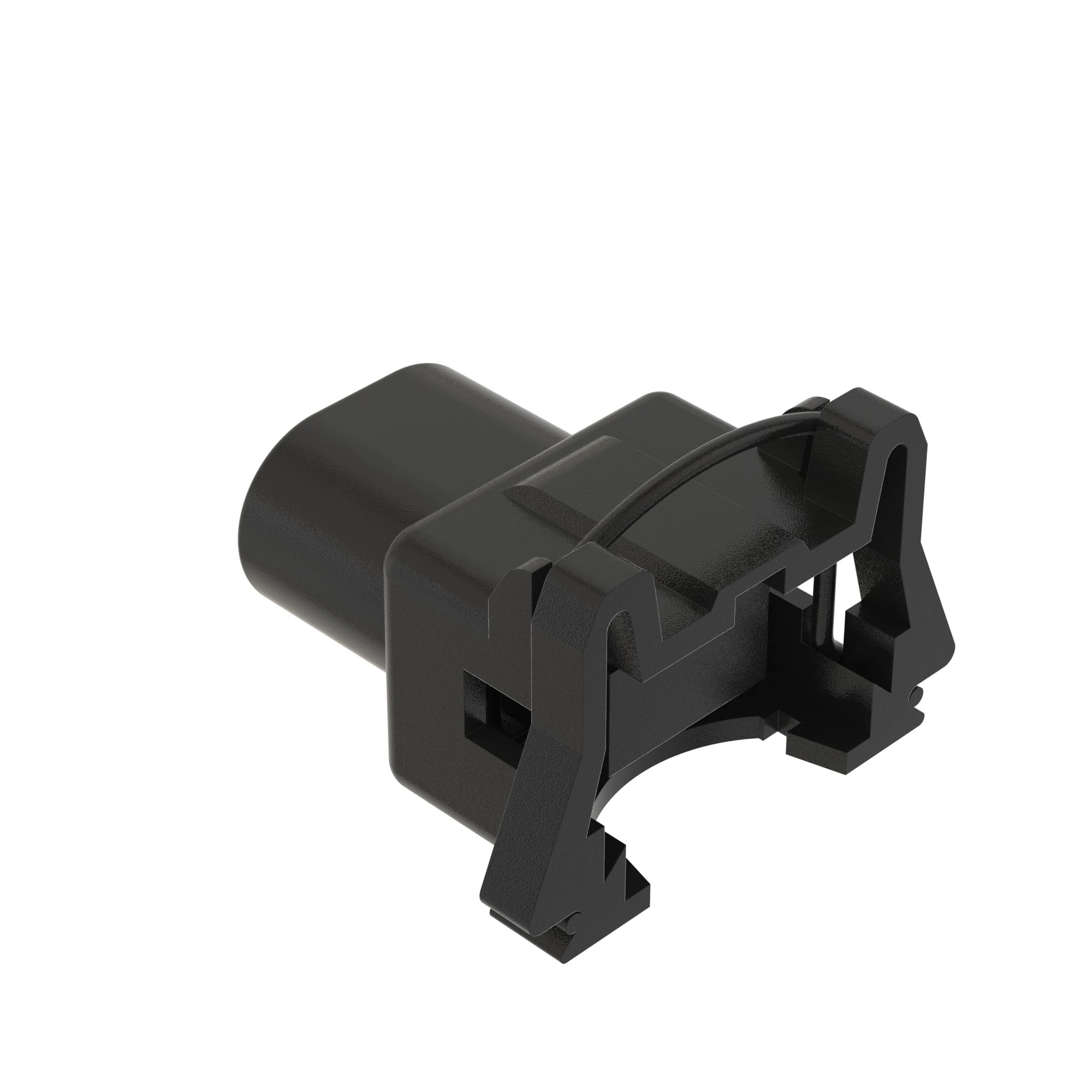 John Deere Black External Electrical Connector Housing, Cavities 2 - 57M8120