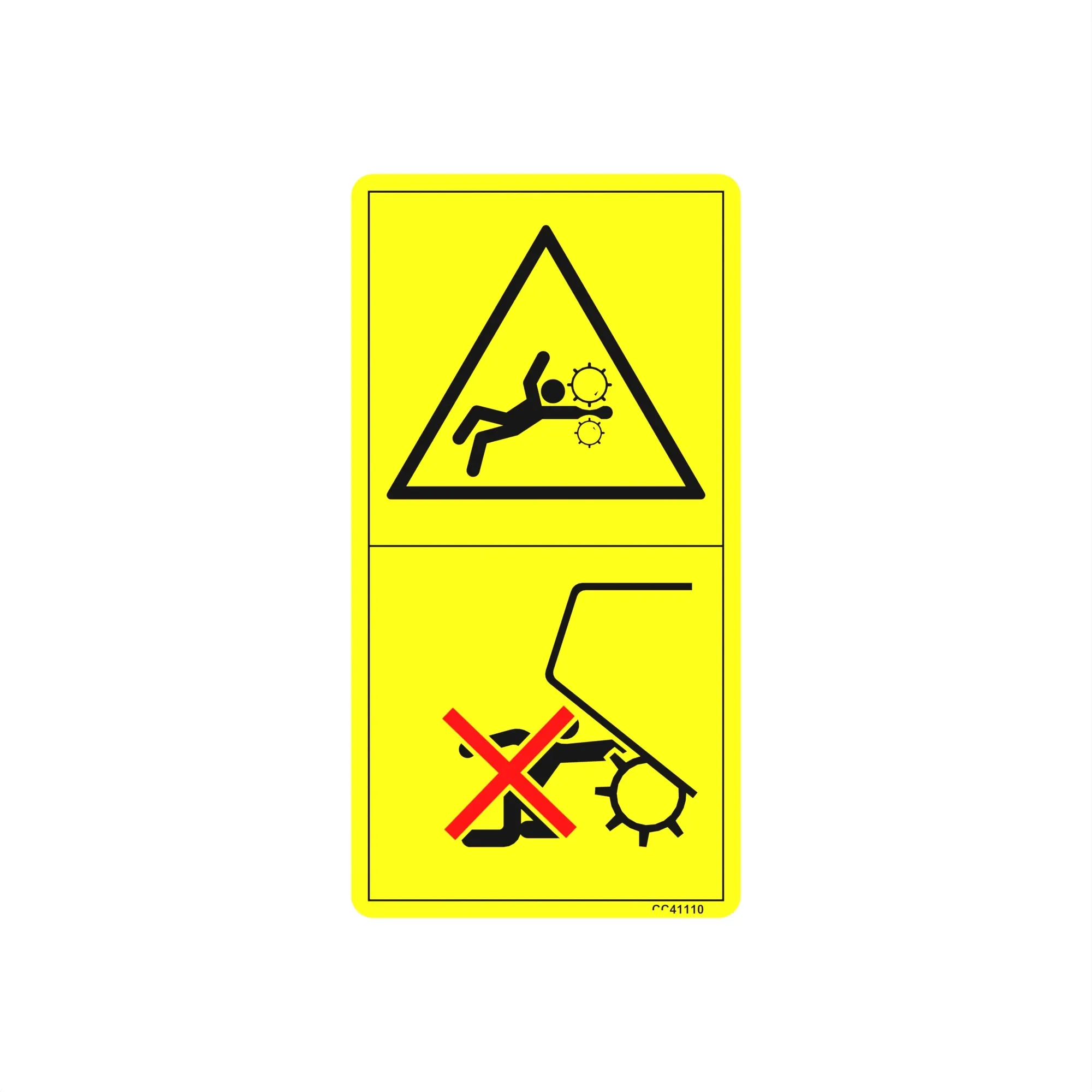 John Deere Pick Up Danger Label - CC41110