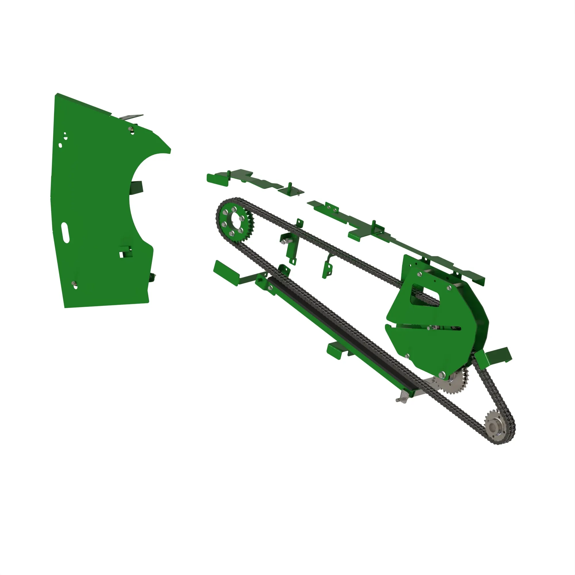 John Deere Right Hand Feeder-House Chain Drive Attachment without Dust Fan - BXE11756
