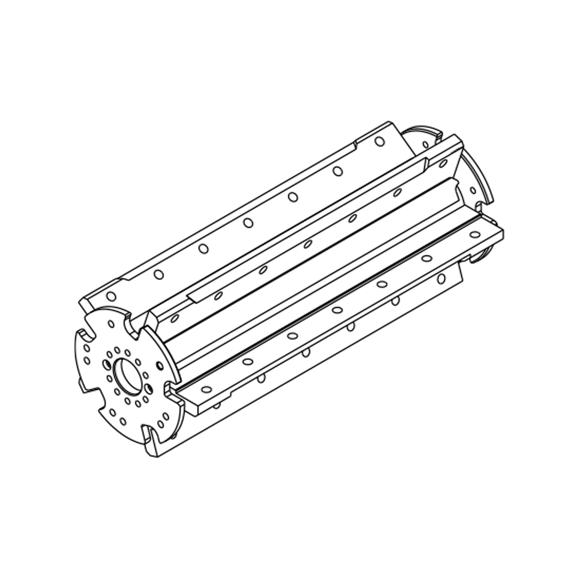 John Deere Chopper Top Drum, 10-Blade - AXT11429