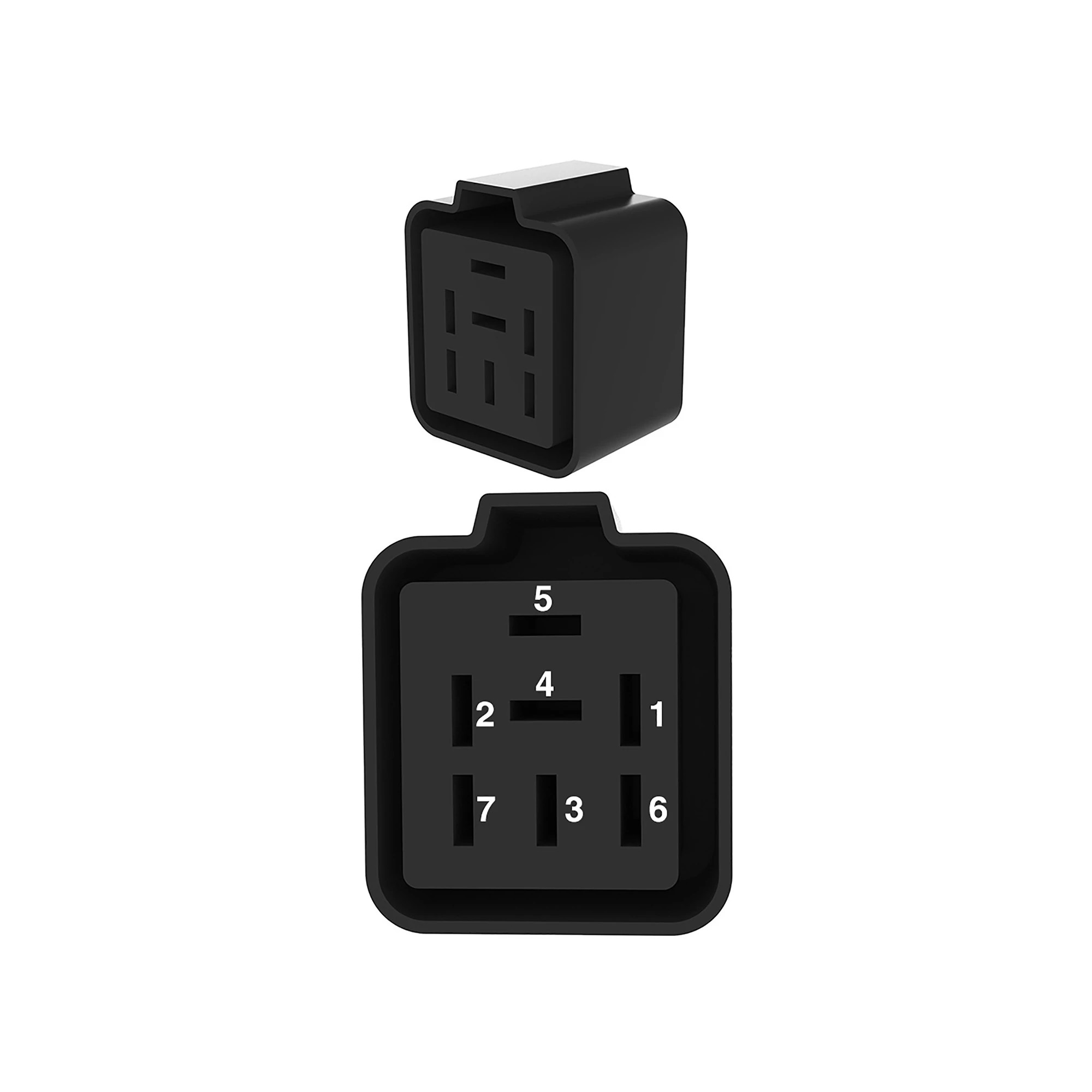 CONN FCI DCS1 7W FS BLK PLSTC