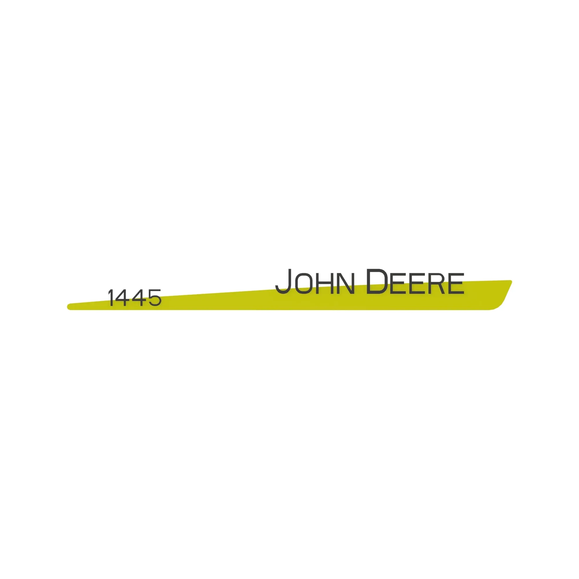John Deere 1445 Trim Label, Left Side - TCU15438
