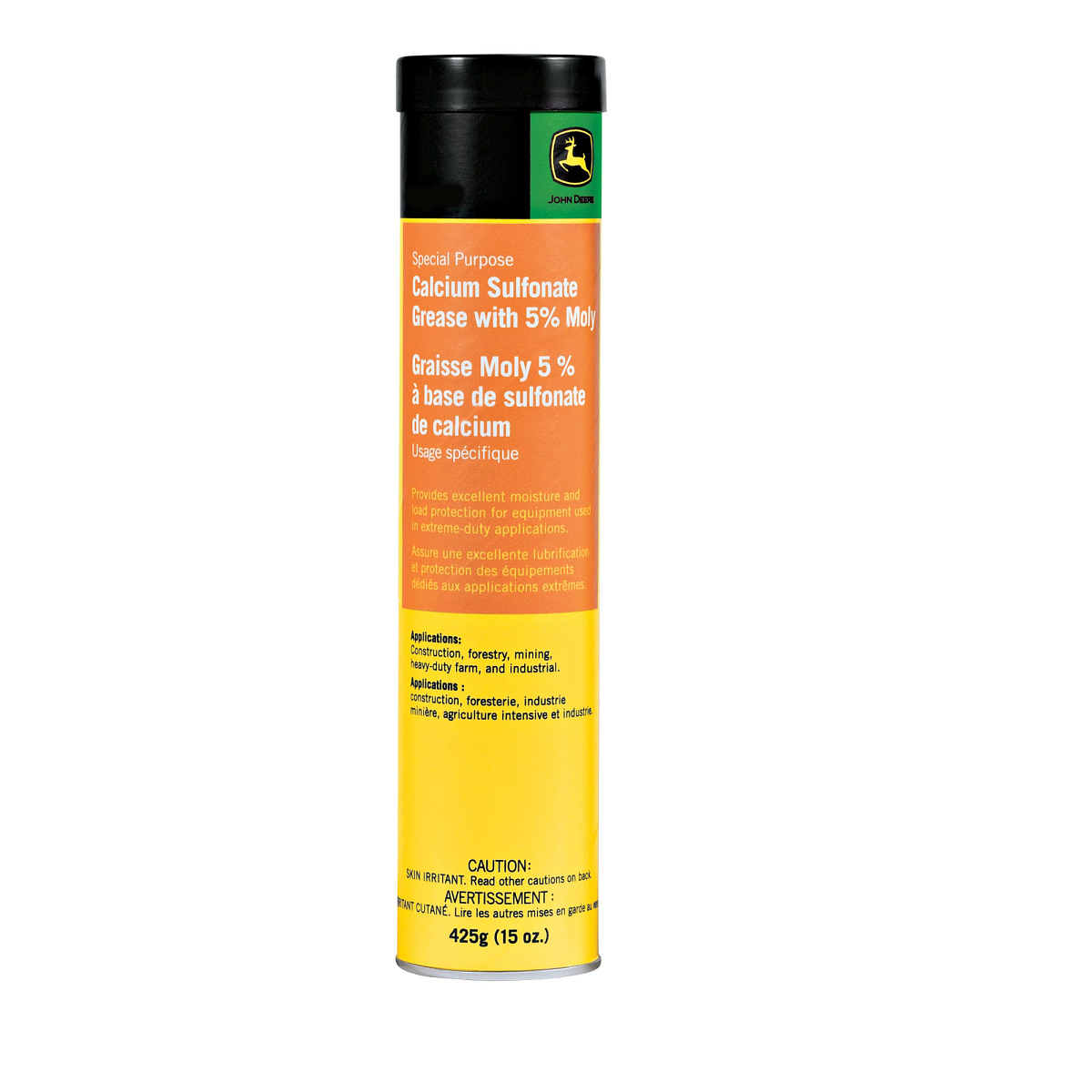 John Deere Special-Purpose Calcium Sulfonate 5% Moly Grease, 425 gram (15 Oz) Cartridge - TY27373