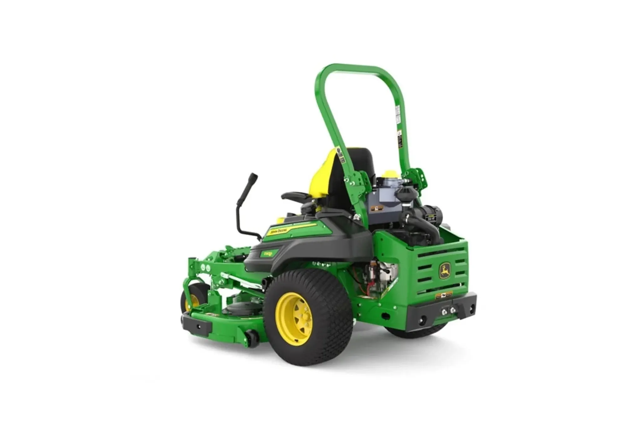 Studio image with a rear left view of a Z965R Zero-Turn Mower