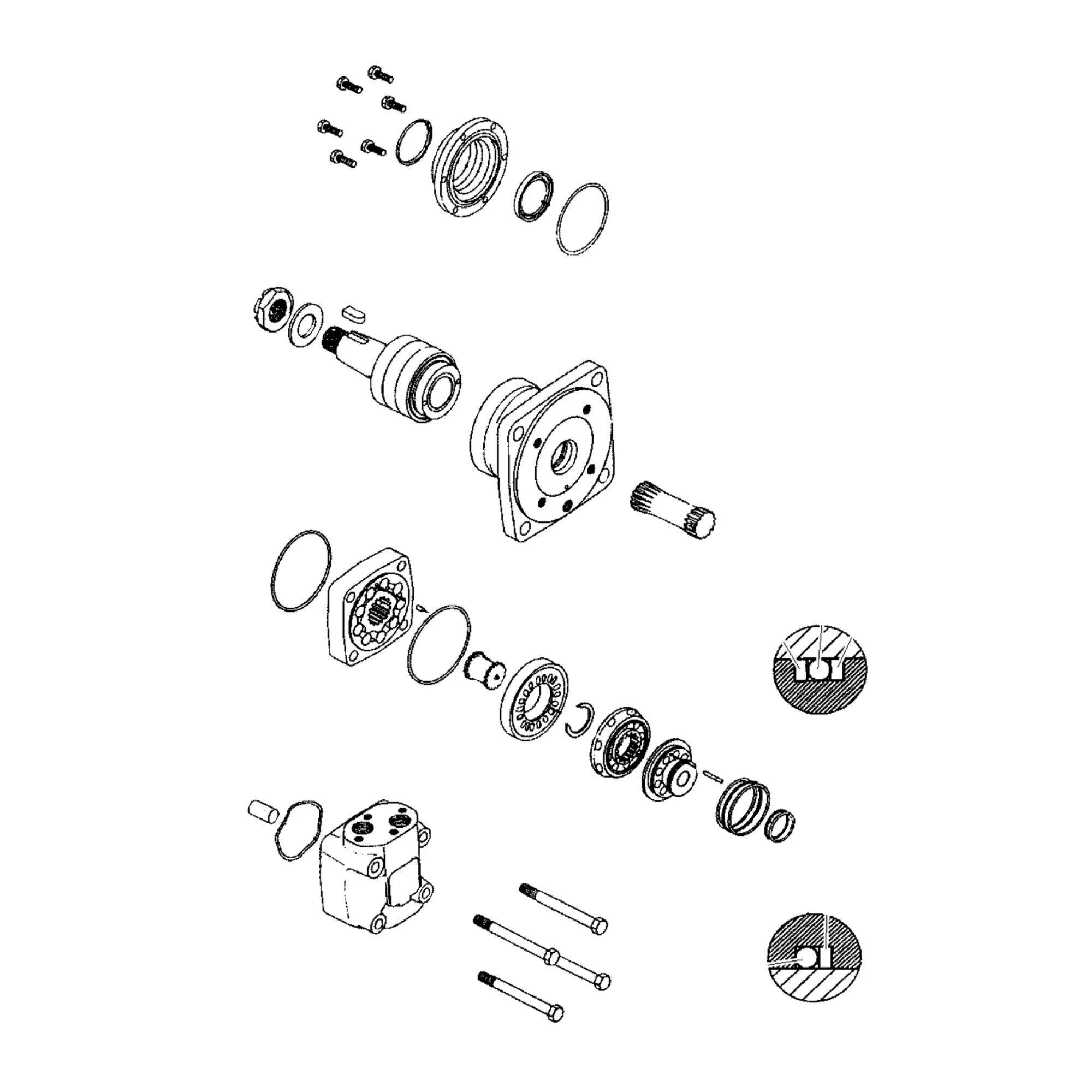 John Deere Feed Roller Hydraulic Motor - F069032