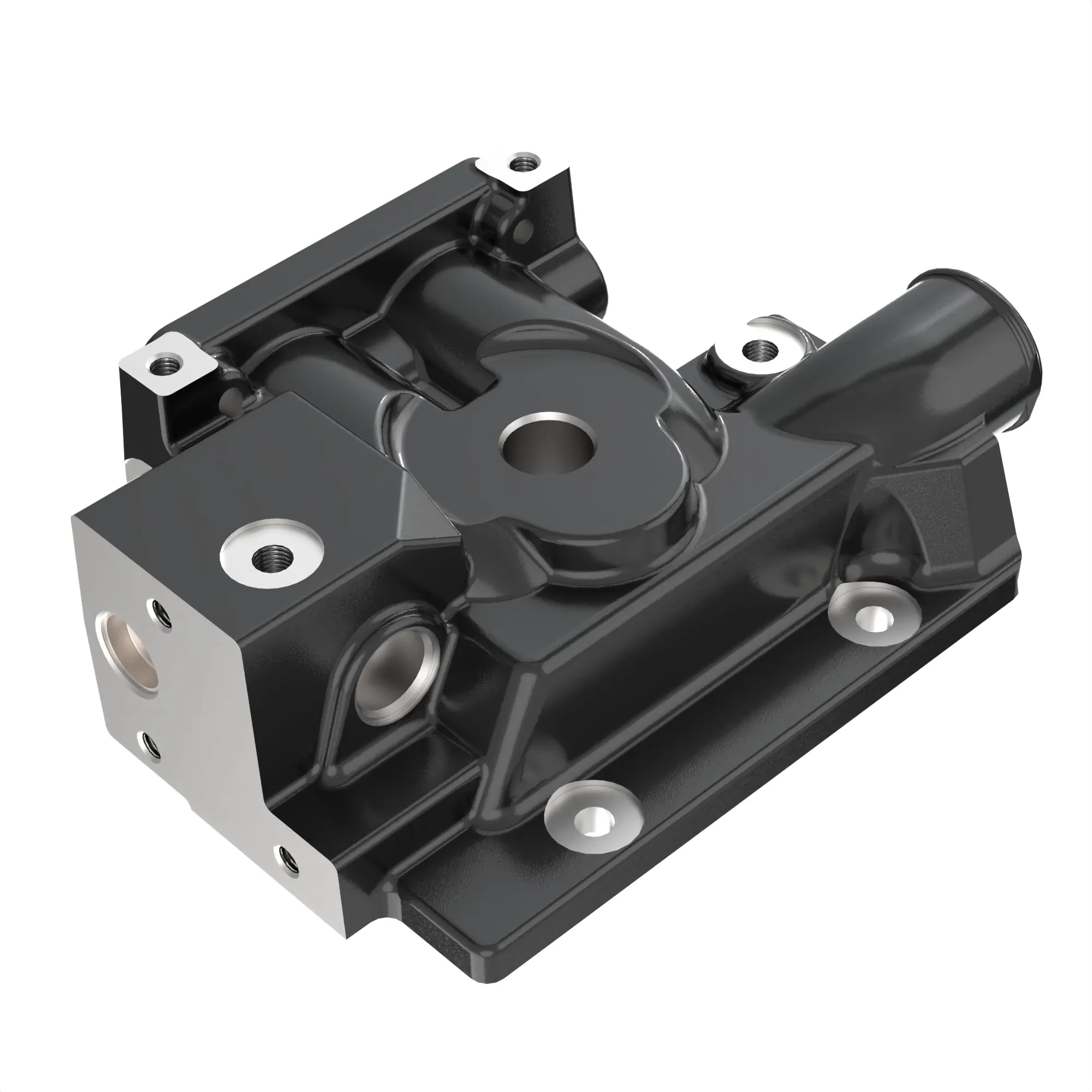 John Deere Thermostat Assembly with Fan Housing - DZ103776