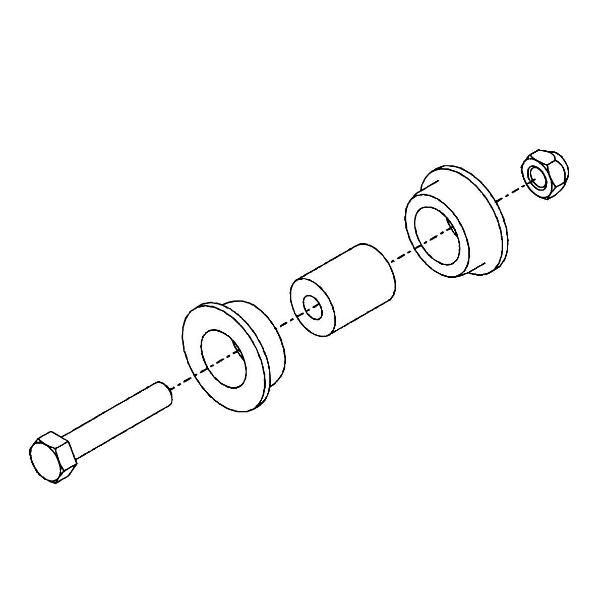 Bushing Kit, Bshg Assy-Hex Bolt Y-K