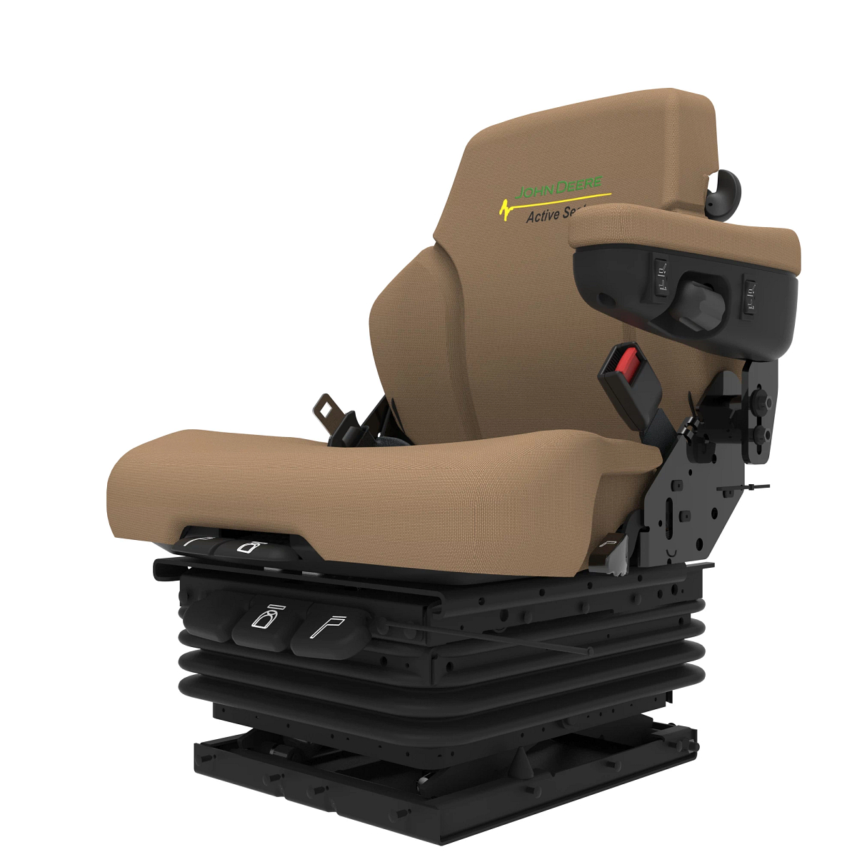 John Deere Air Suspension Seat with Left Side Tilt-Up Armrest - RE183943