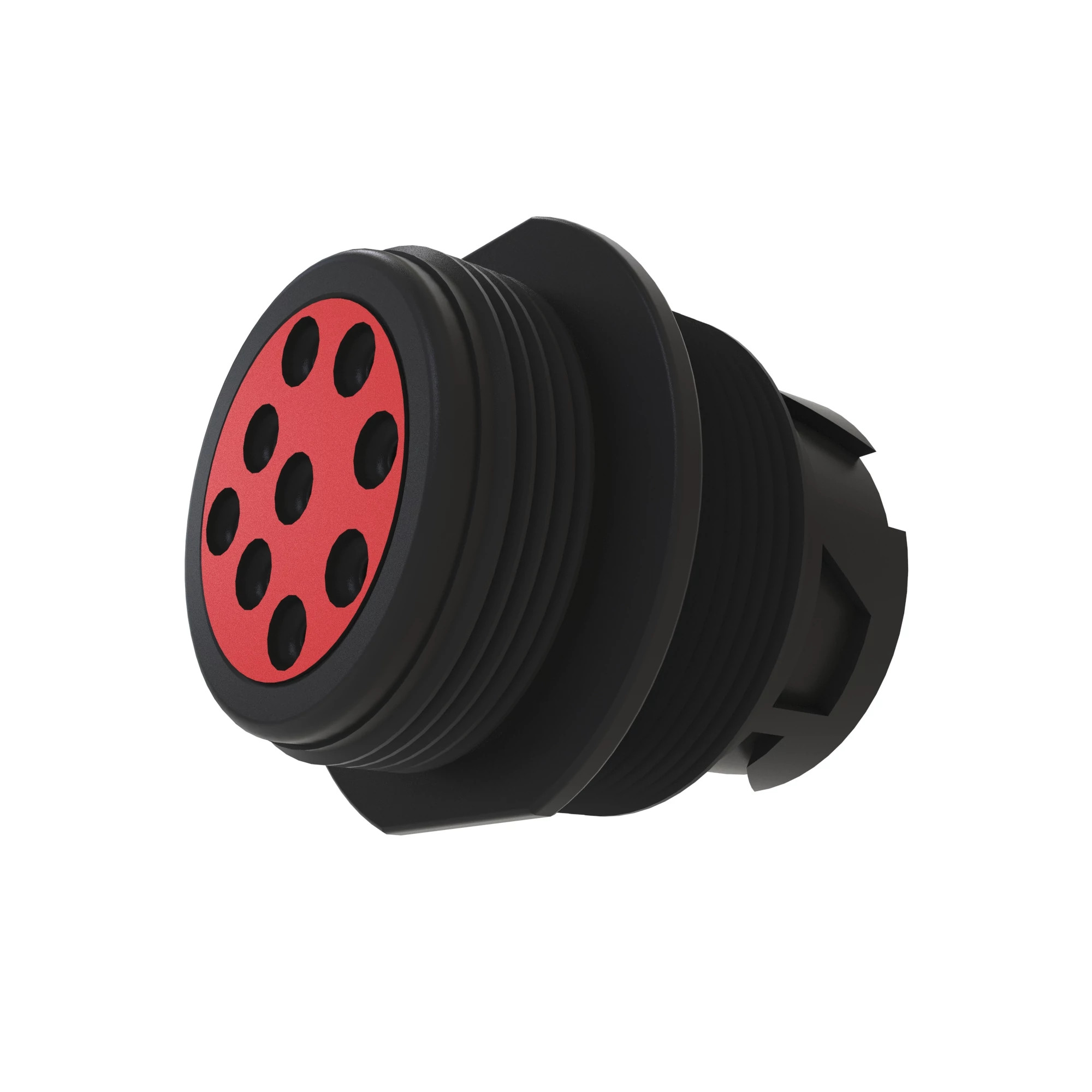 John Deere Black External Electrical Connector Housing, 9 Cavities - 57M8459