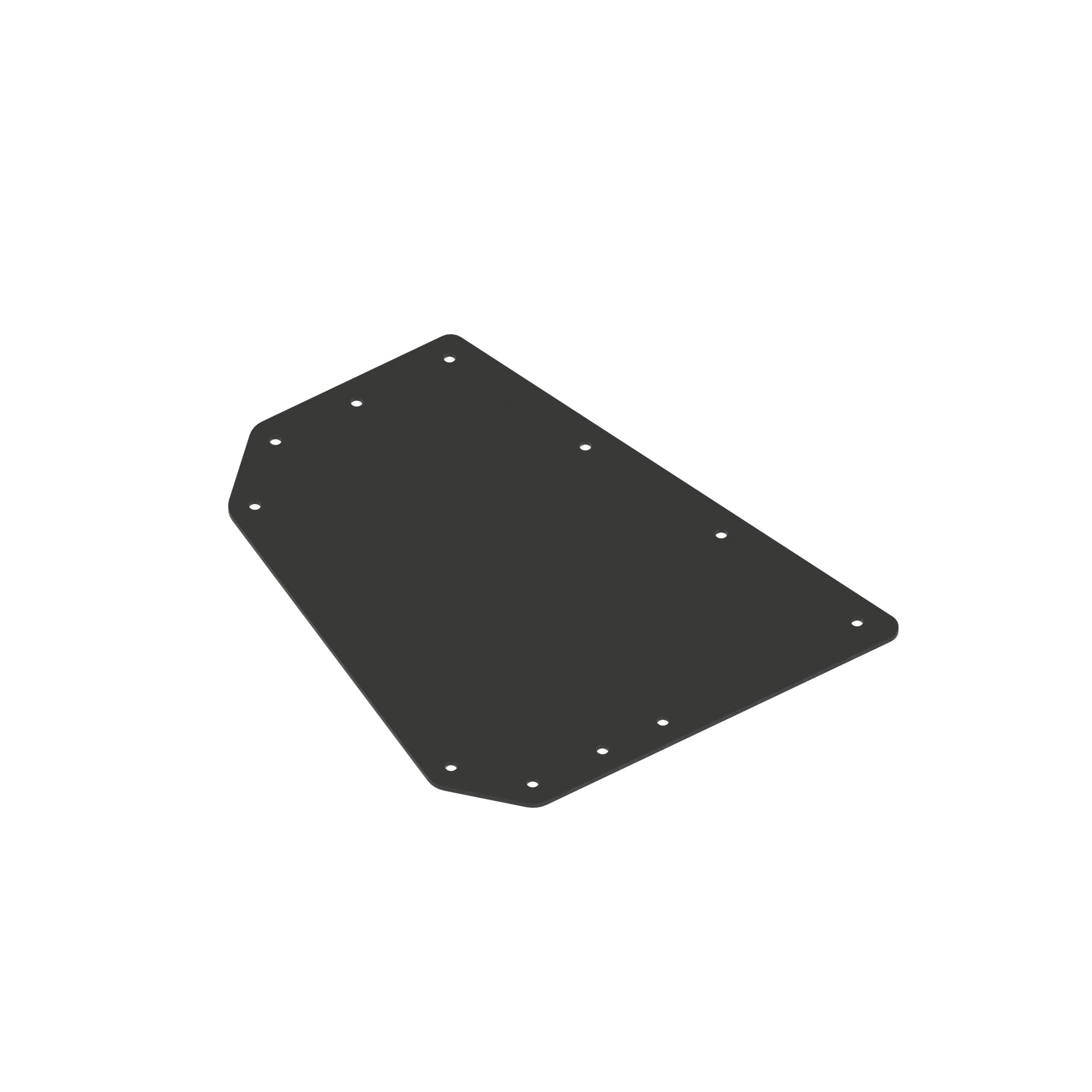 John Deere Gang Shield Rubber Cover Plate - KK56204