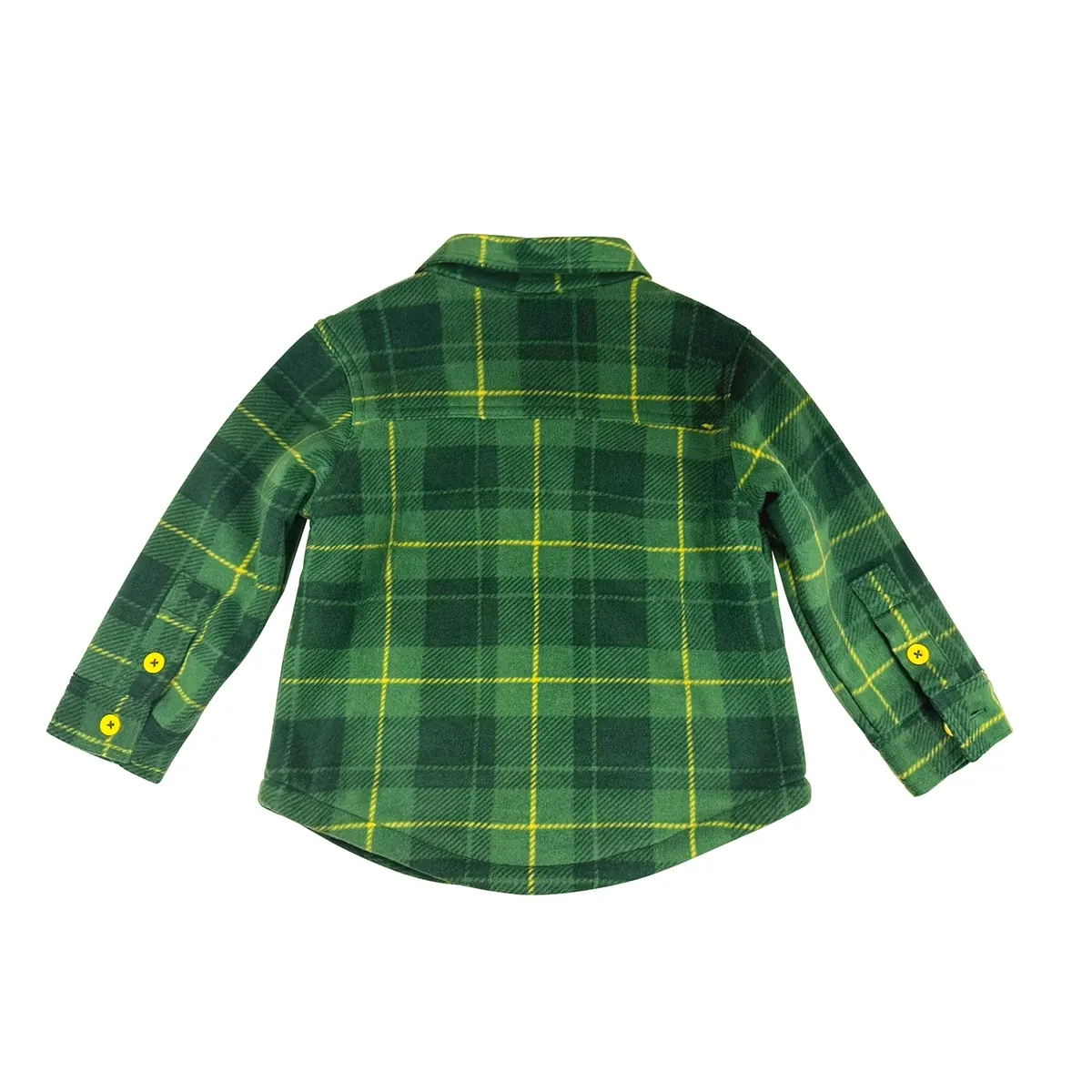 Toddler's Plaid Tractor Shacket