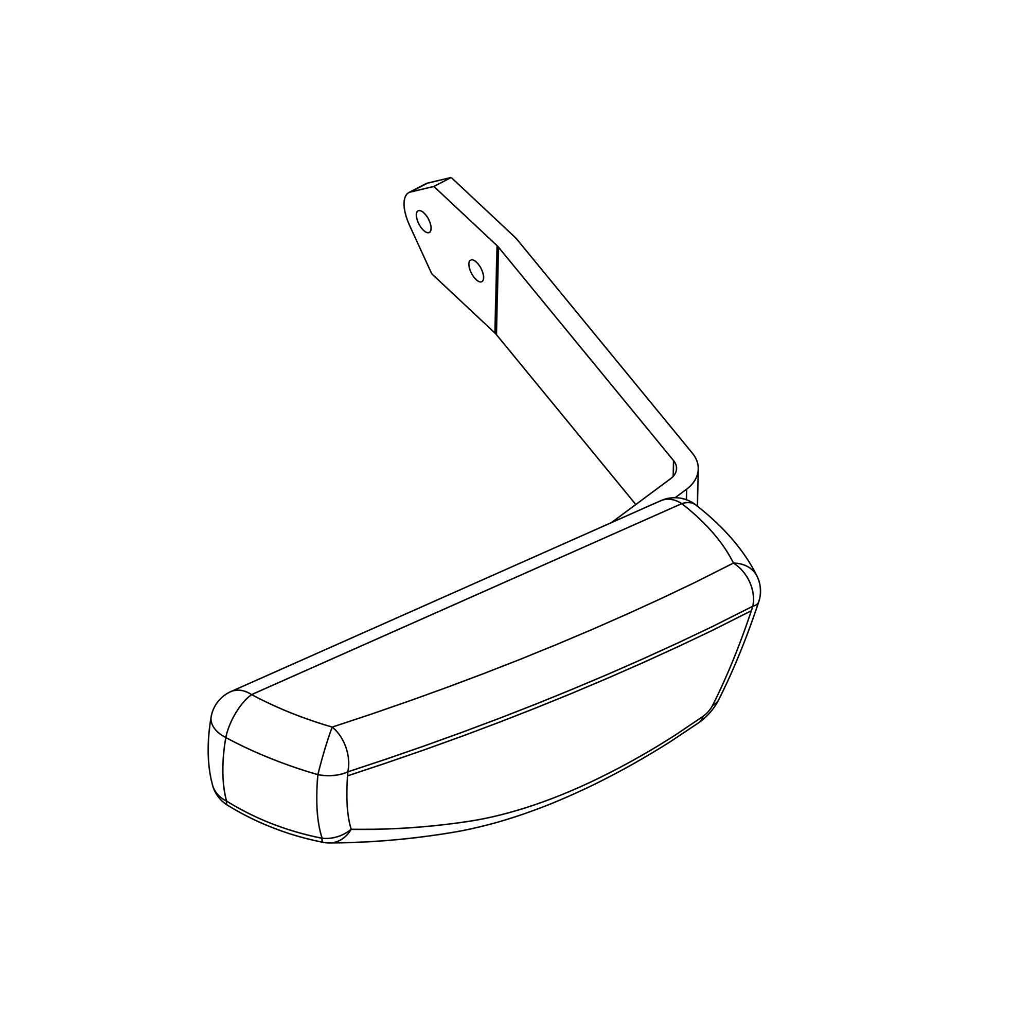 John Deere Armrest Kit, Left Side - SJ30175