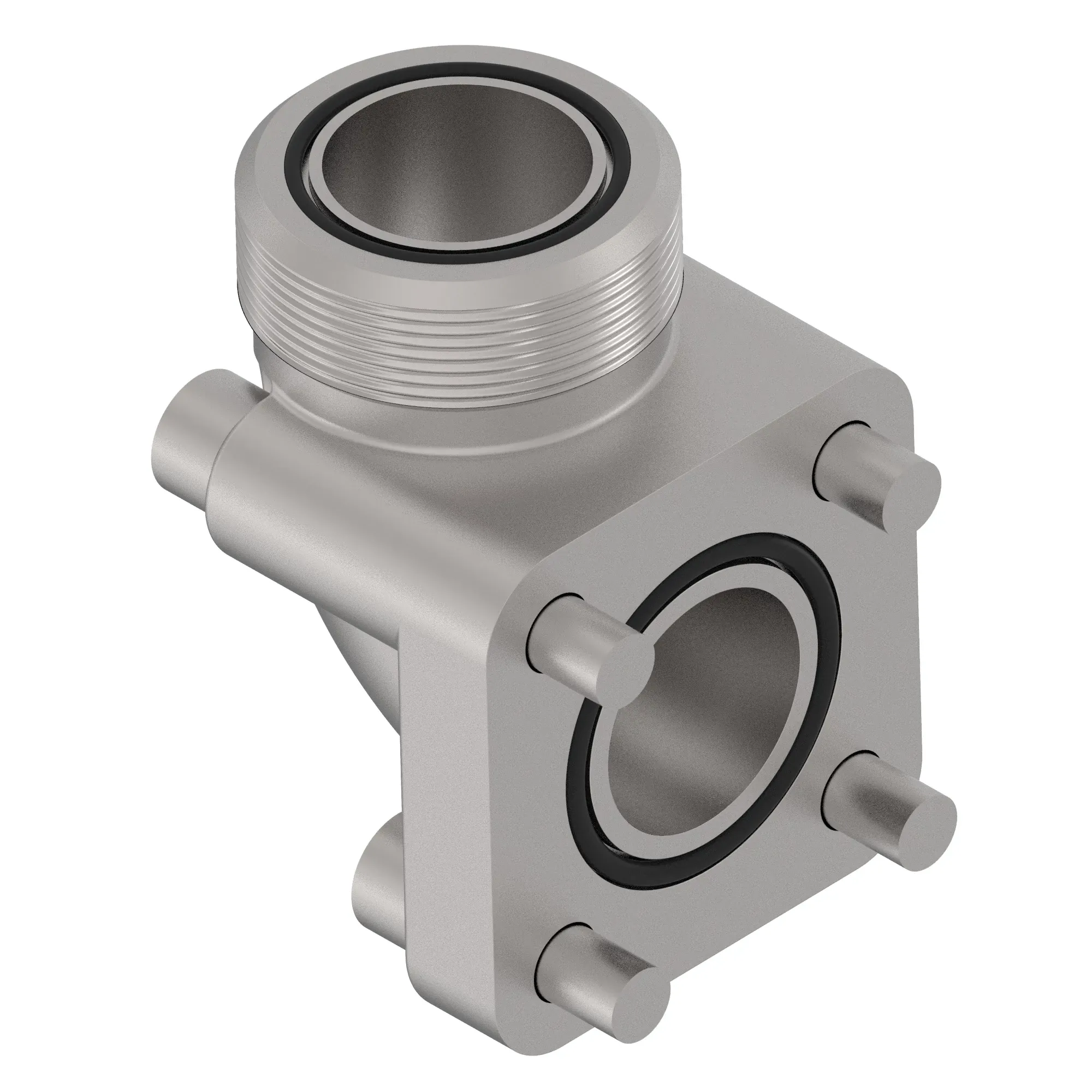 John Deere 90 Degree Flange Fitting - AXE33421