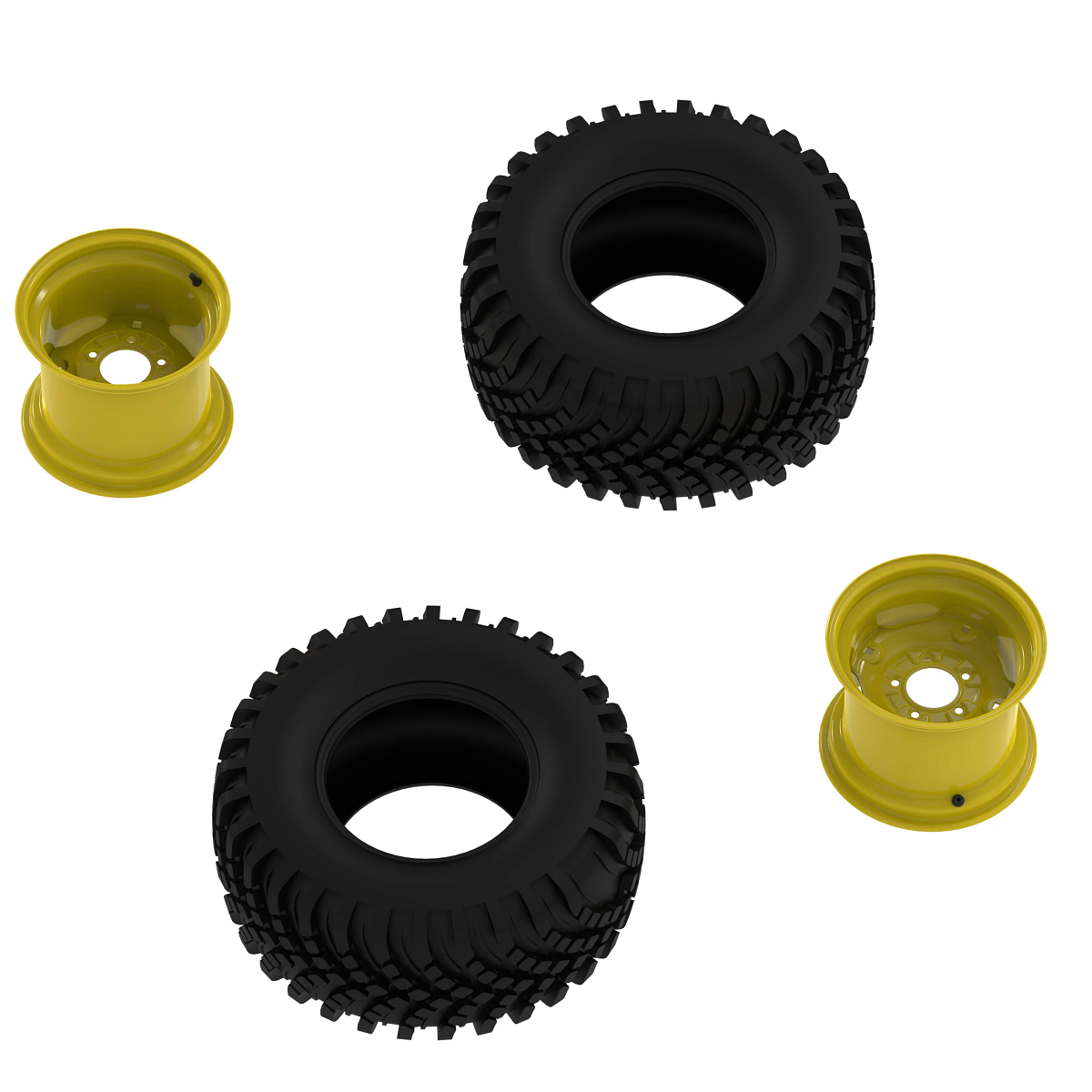 John Deere R3 Radial Tire and Wheel Kit, W9.5 X D12 - BXX10270
