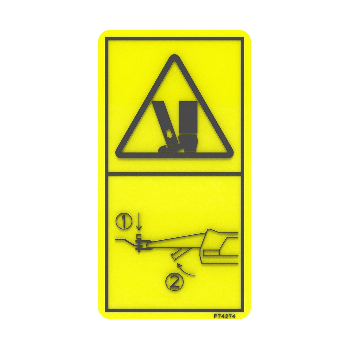 Safety Sign, Label Warning Tongue C