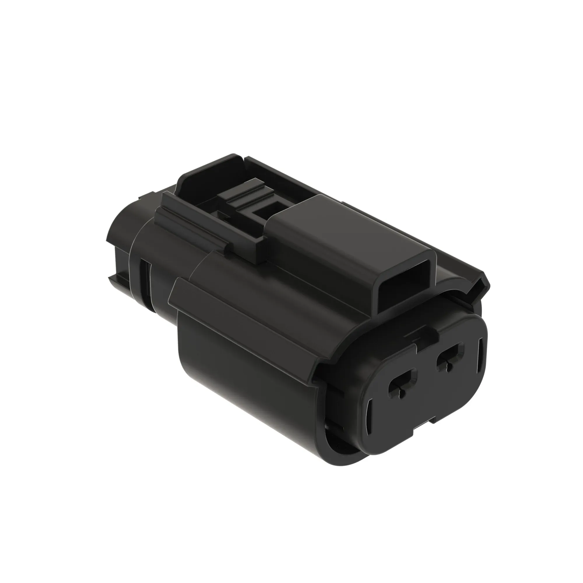John Deere Black Internal Electrical Connector Housing, 2 Cavities - 57M10926