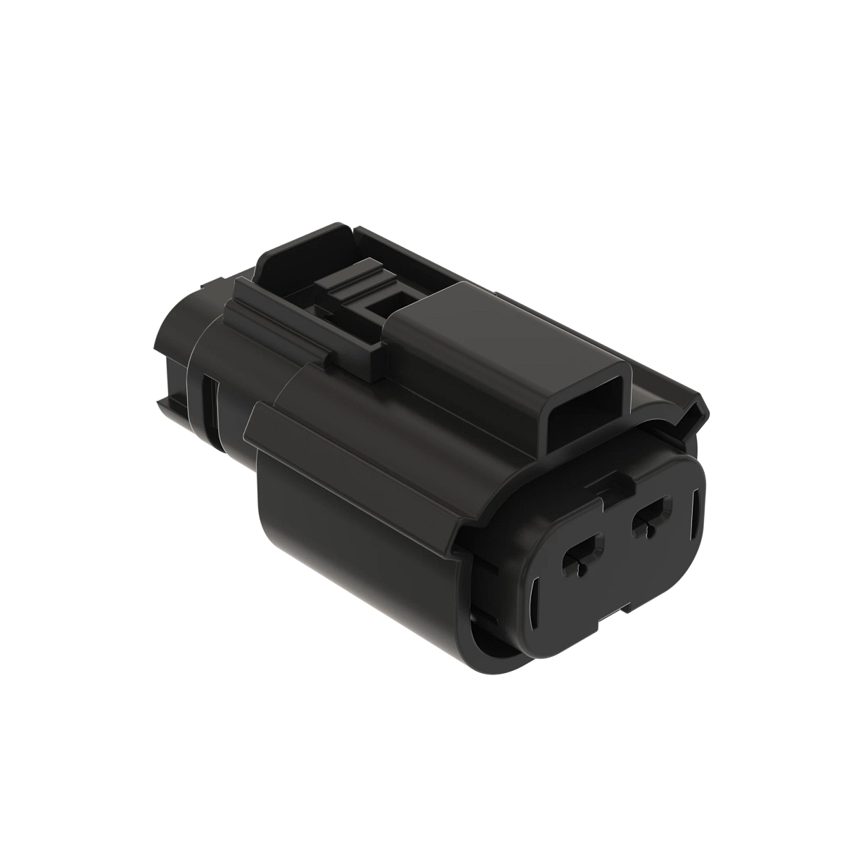 John Deere Black Internal Electrical Connector Housing, 2 Cavities - 57M10926