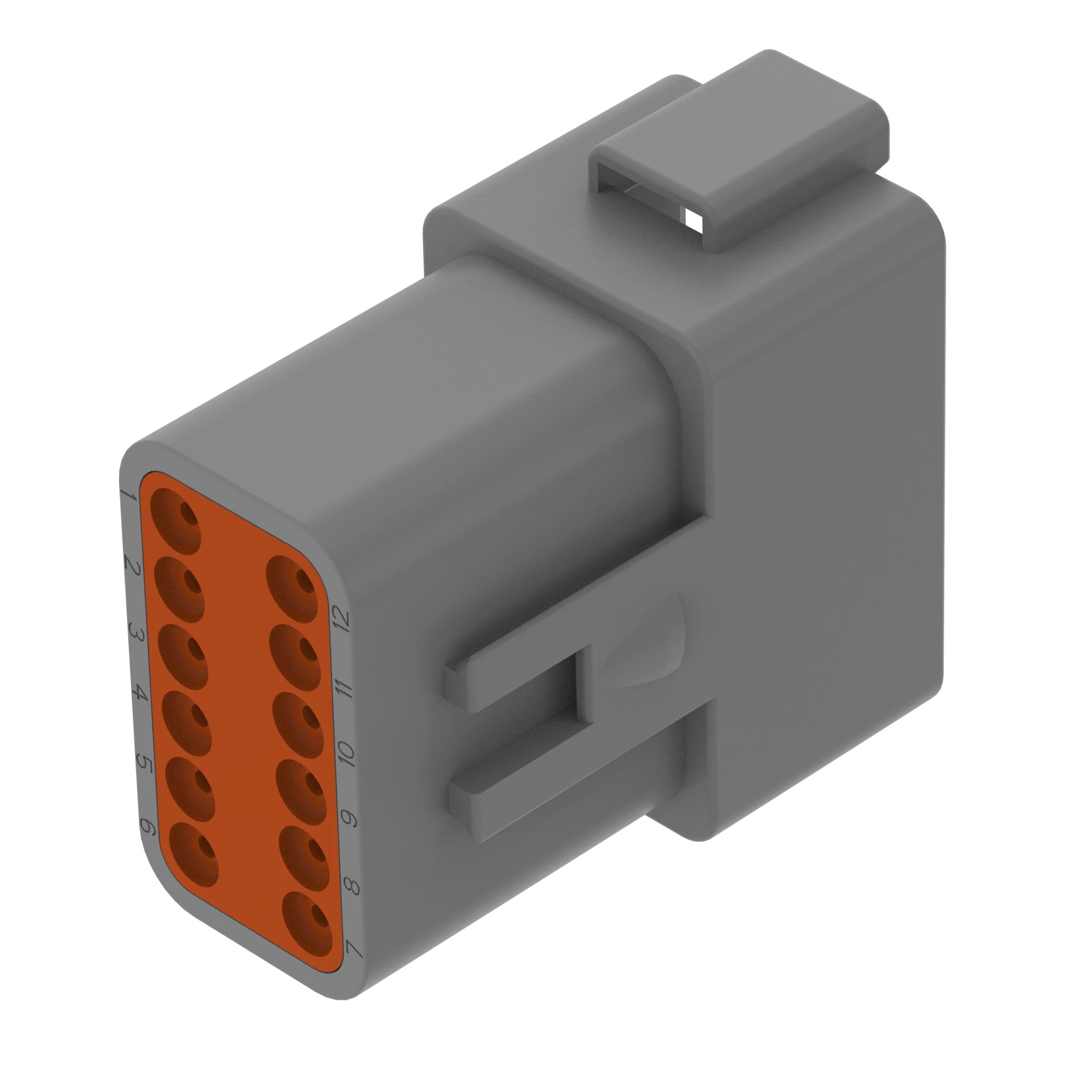 John Deere Gray External Electrical Connector Assembly, 12 Cavities - 57M7633