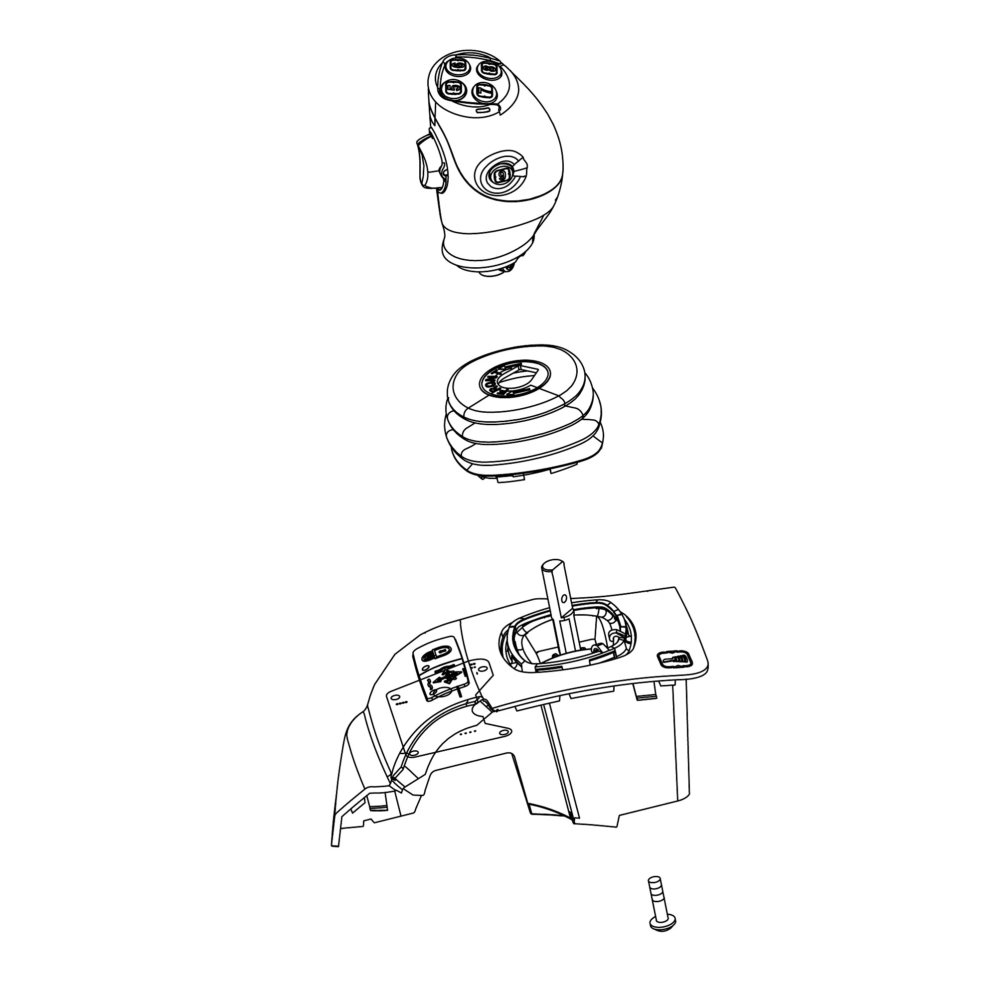 John Deere Single Lever Multi-Function Joystick Attachment - BRE10436