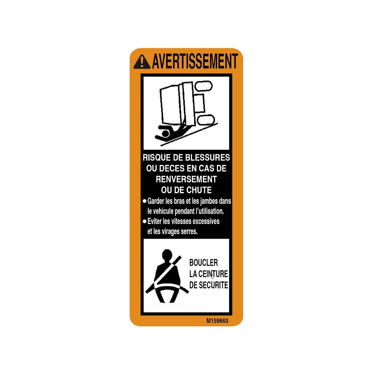 Label, Warning (French)