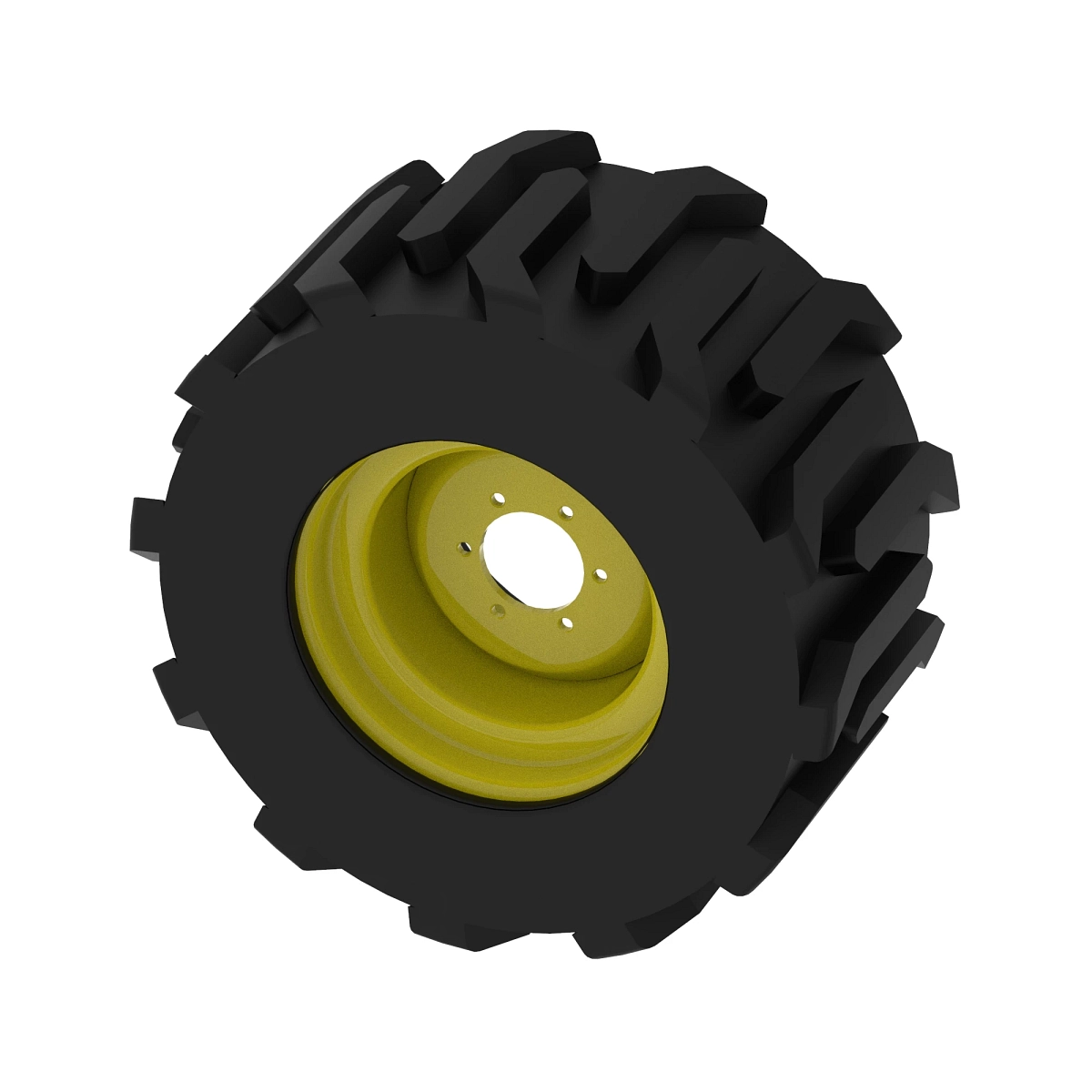Tire and Rim Assembly, Skid Steer W