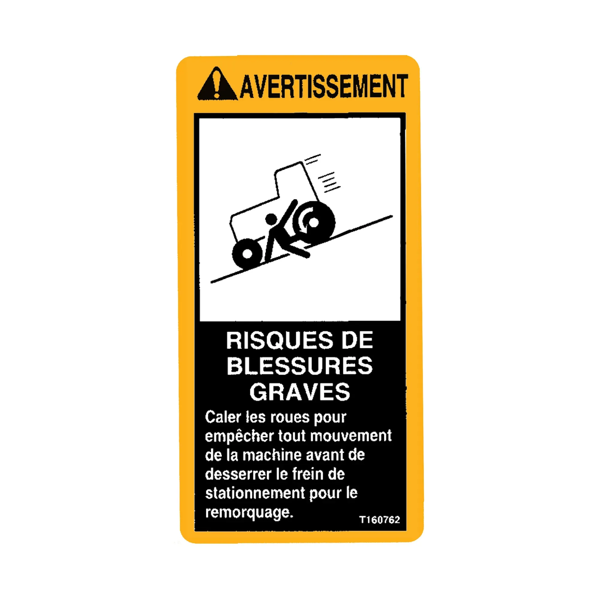 Label, Warning, Park Brake, Fr