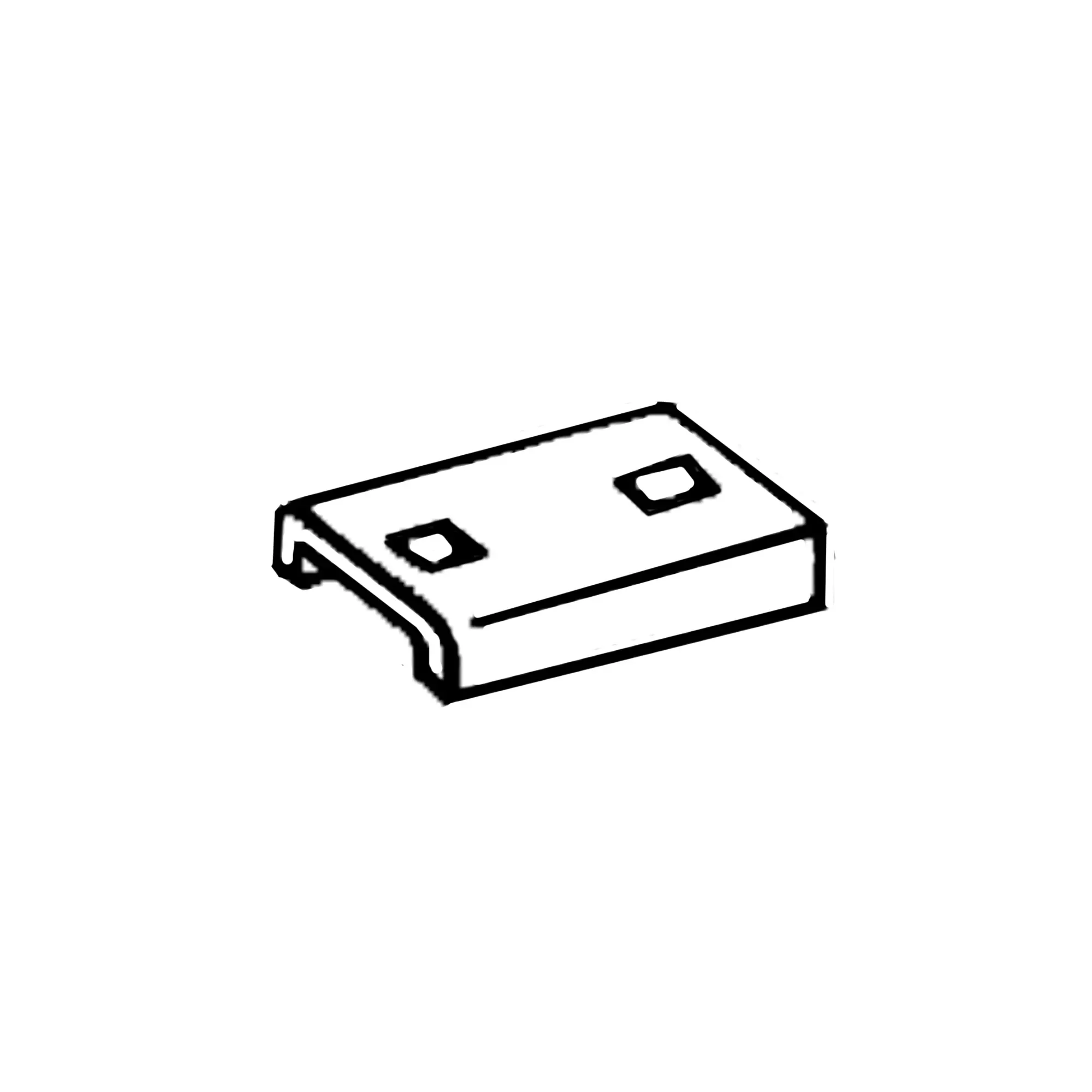 John Deere Scraper Bar Clip Channel - B31501