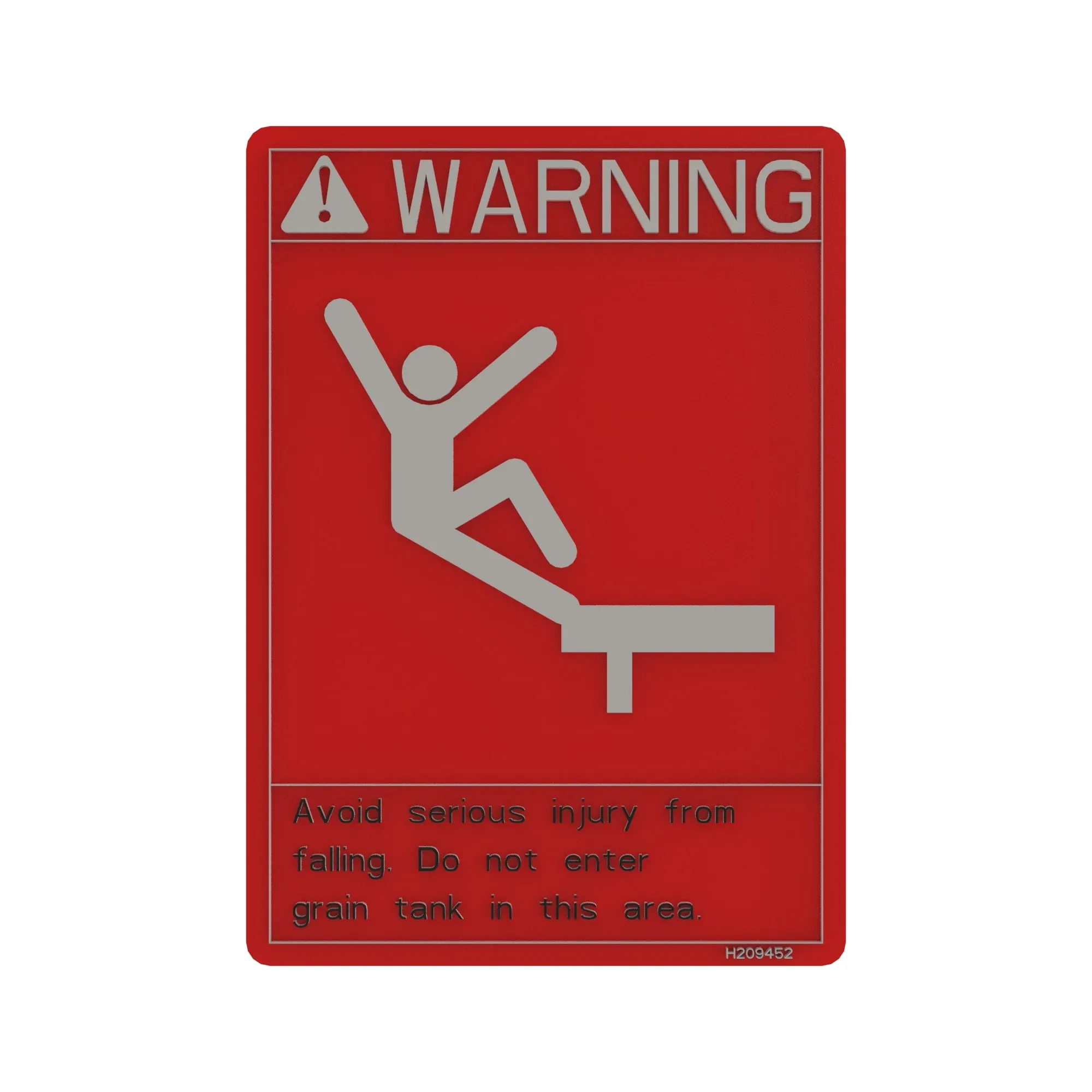 FRONT ENTRY WARNING