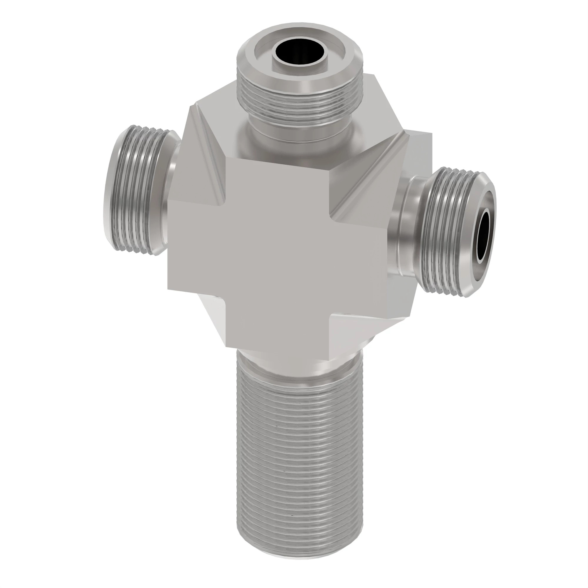 TEE FITTING, FACE SEAL CROSS TEE FI