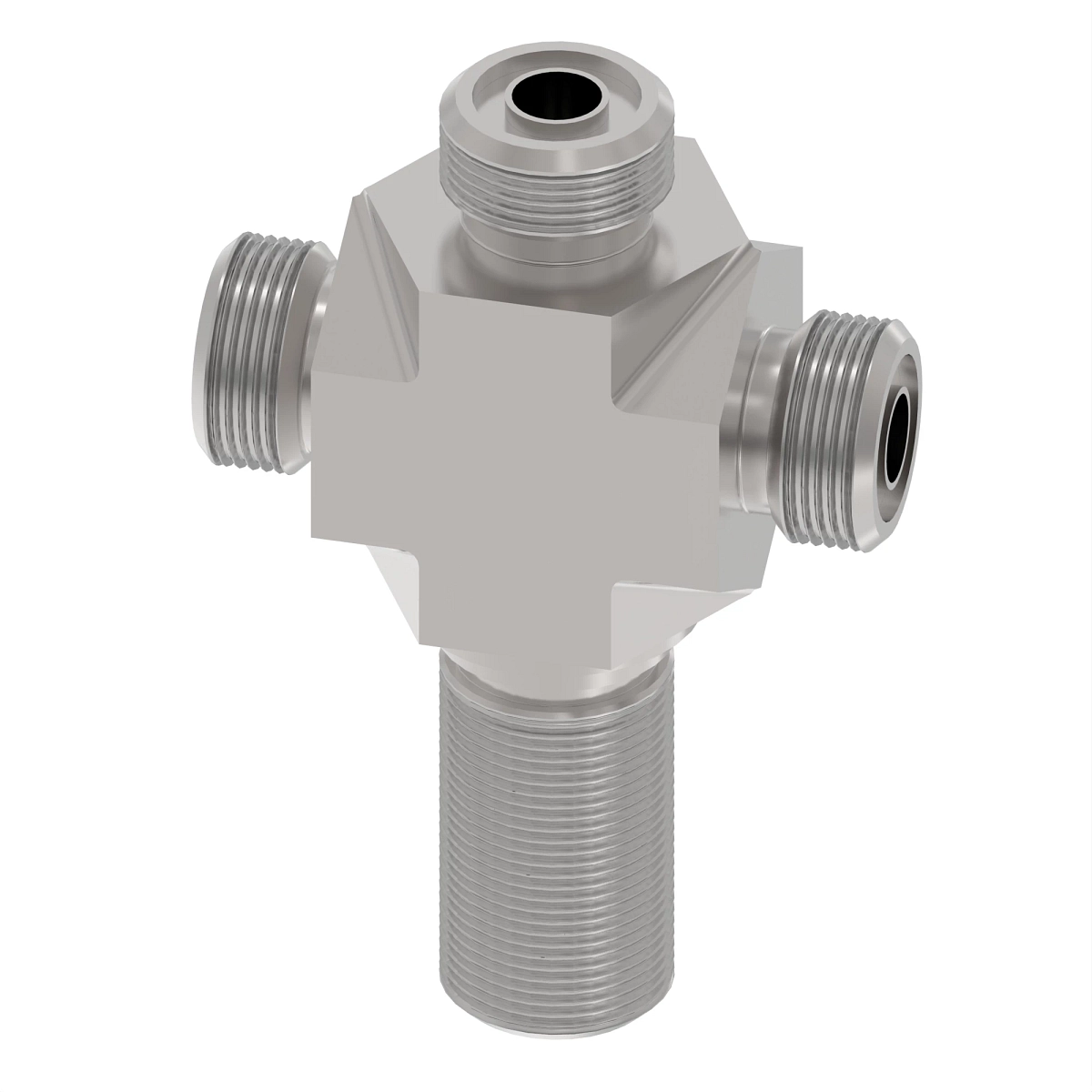 Tee Fitting, Face Seal Cross Tee Fi