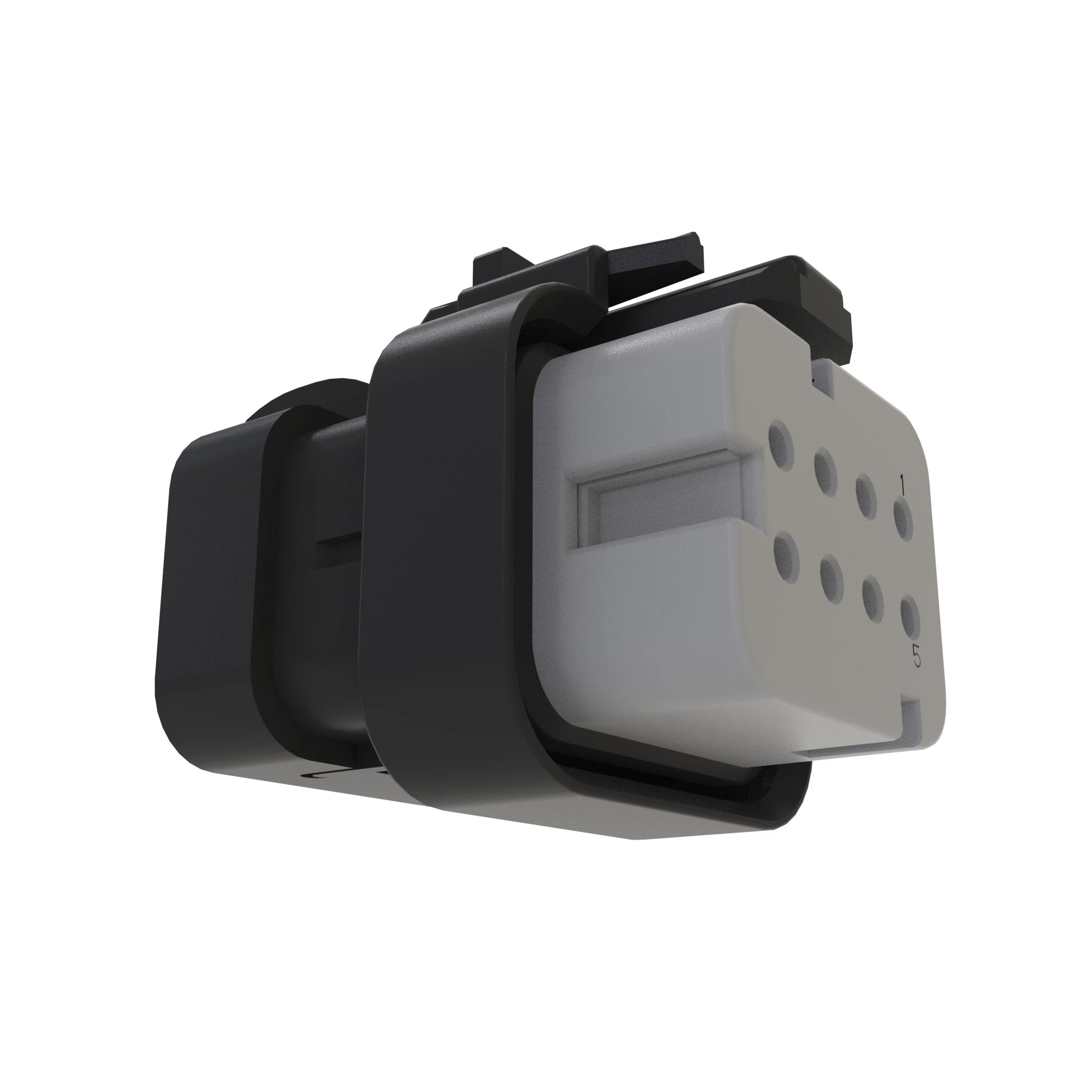 TYCO AMPSEAL16 8W RCPT SLD GRY PLST