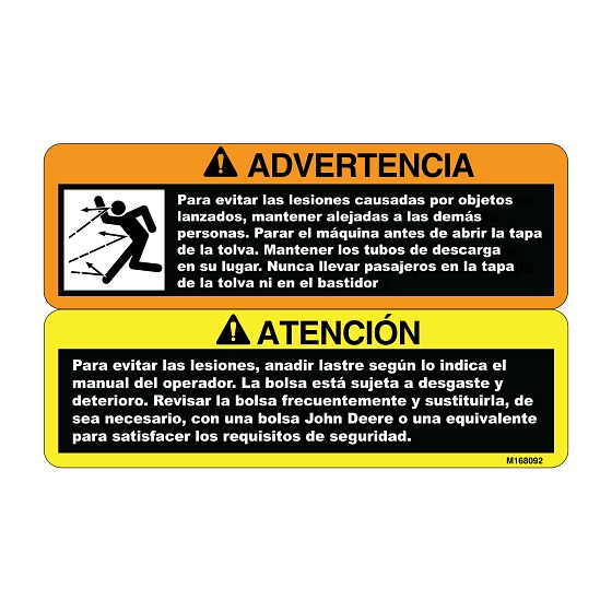 John Deere Label - M168092