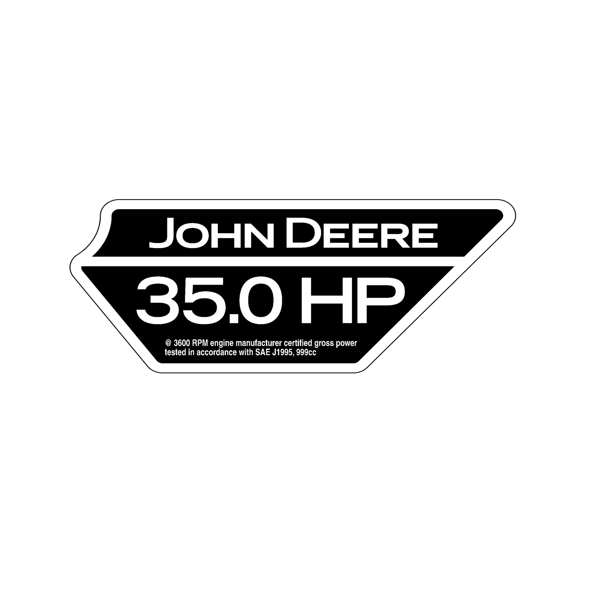 John Deere Engine Label - TCU33157