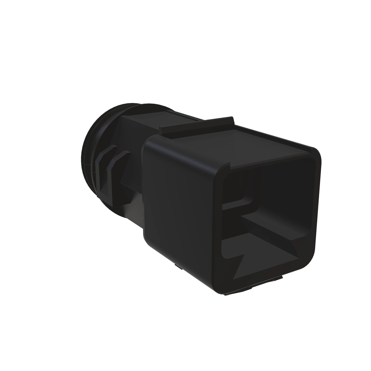 Backshell Deutsch 180 Deg Blk Plstc