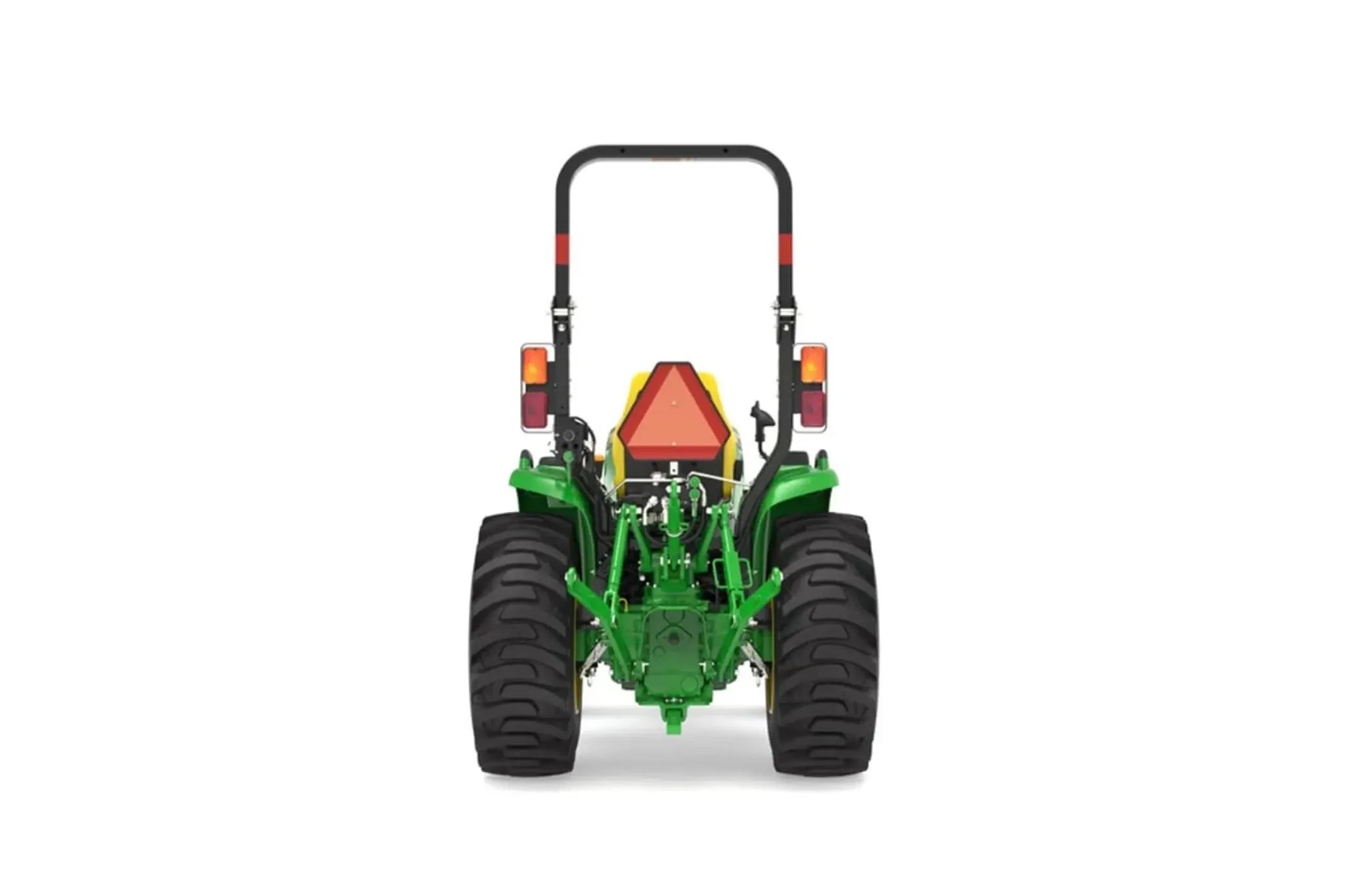 Studio image with a rear view of 3039R Compact Tractor