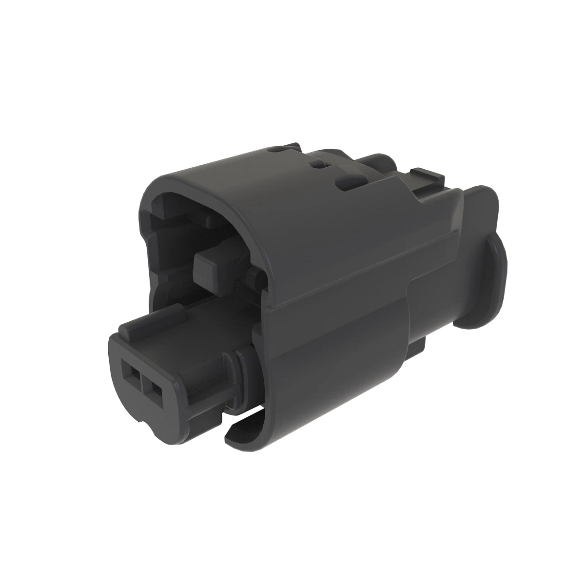 Conn Tyco Mcon 2W Ms Blk Plstc