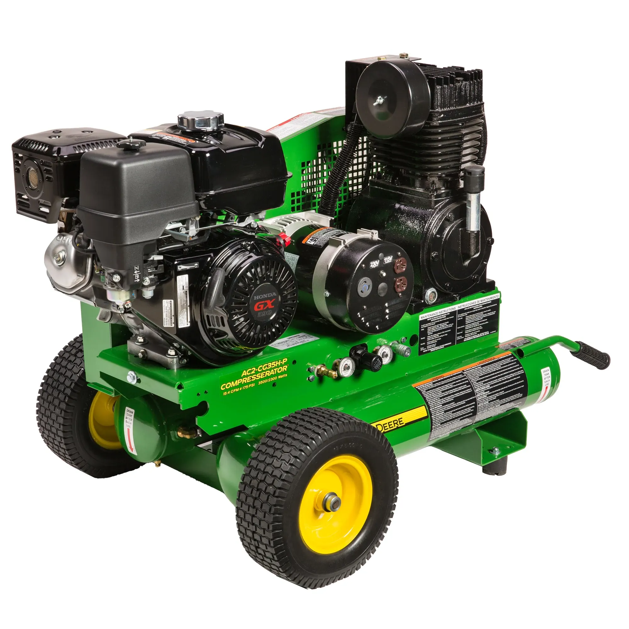 8-U.S. gal., 389-cc Honda GX, 15.7 cfm @ 175 psi,