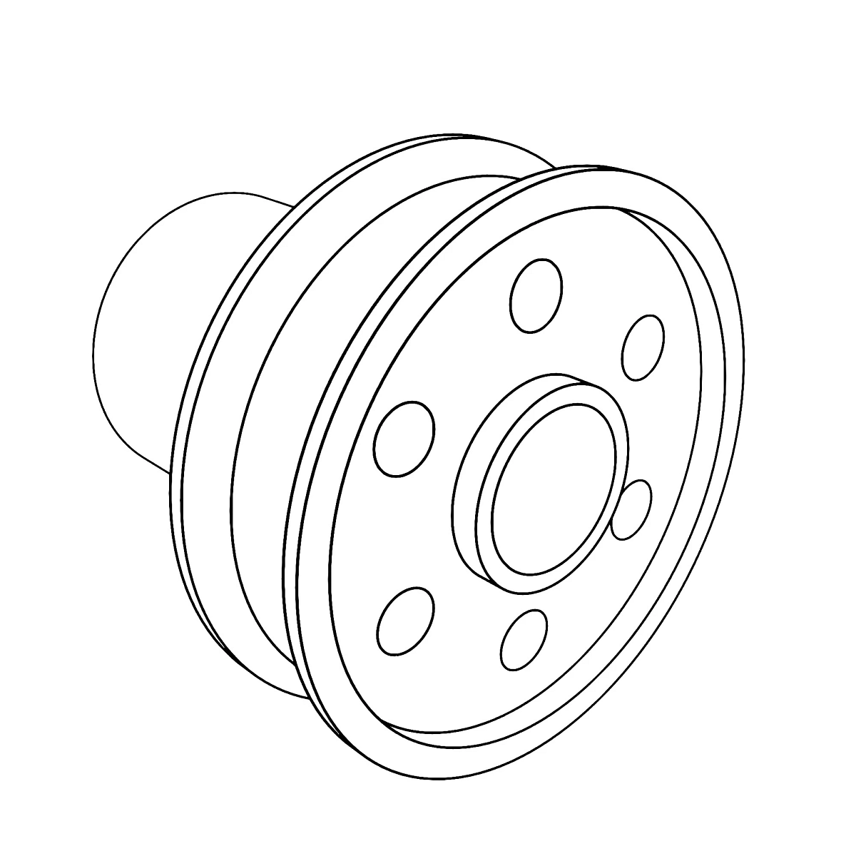 Crankshaft Pulley 1G. D.140 Fpto