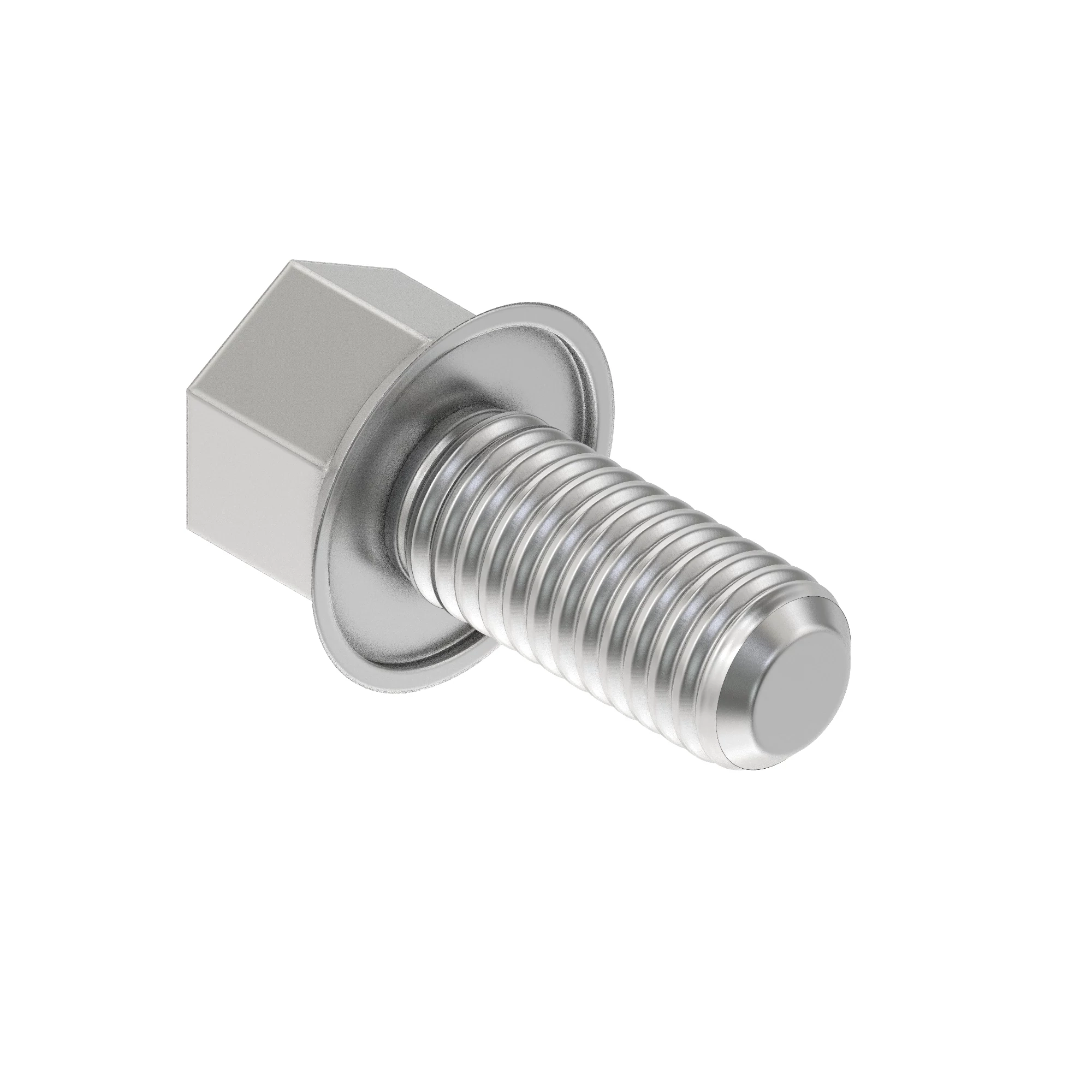 N283308: Hexagonal Head Flanged Self Locking Screw, 1/4
