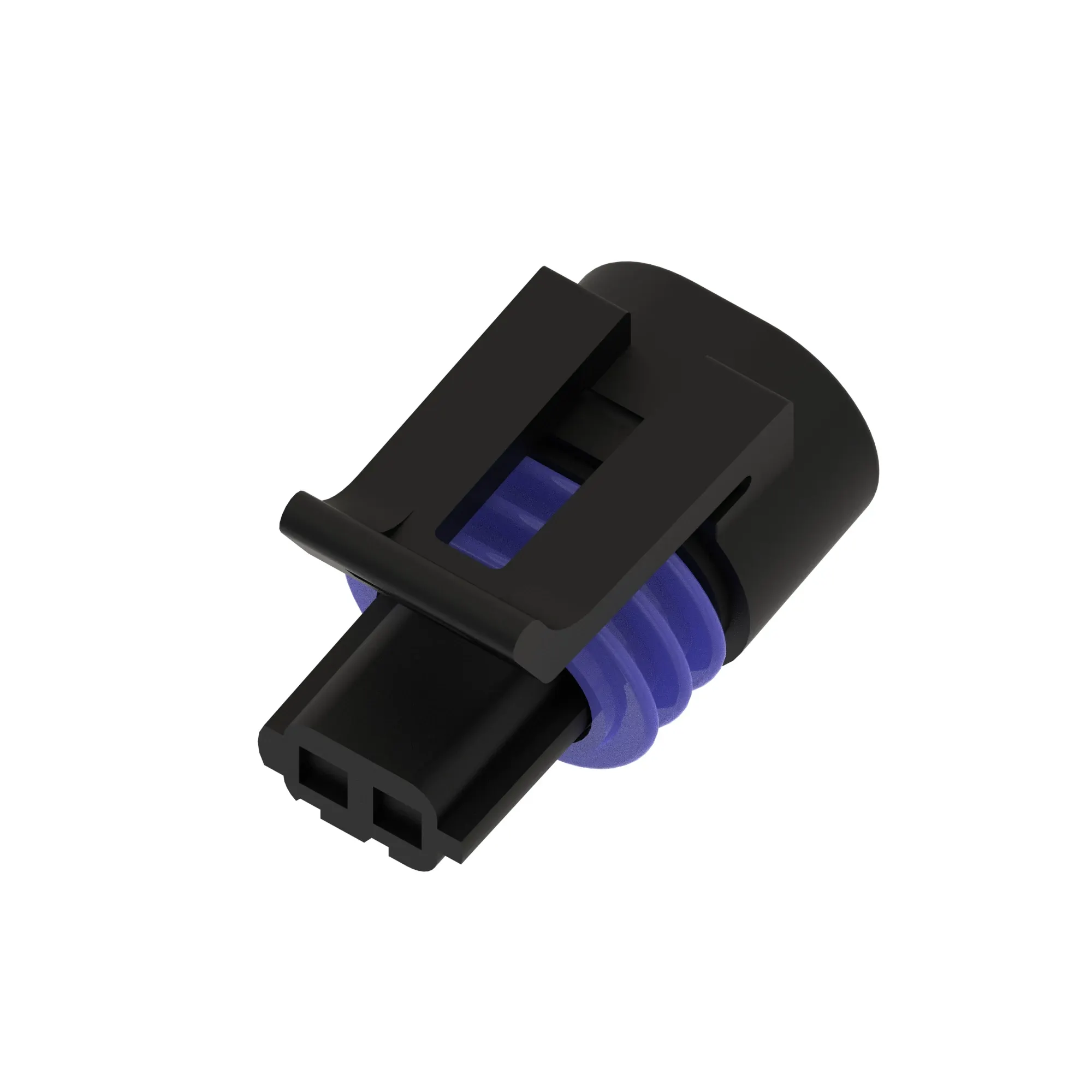 John Deere Gray External Electrical Connector Housing, 2 Cavities - 57M9336