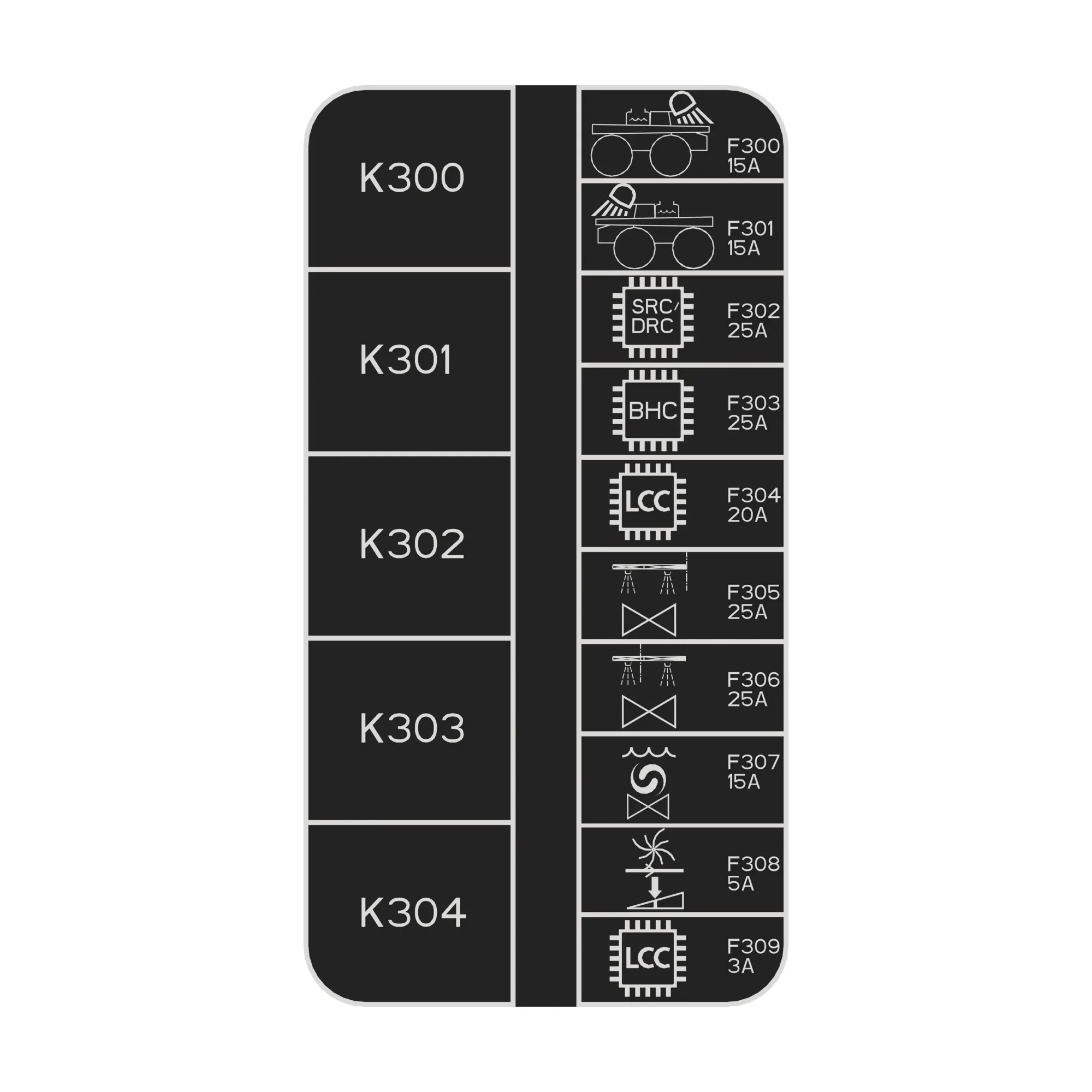 John Deere Rear Load Center Label - N405755