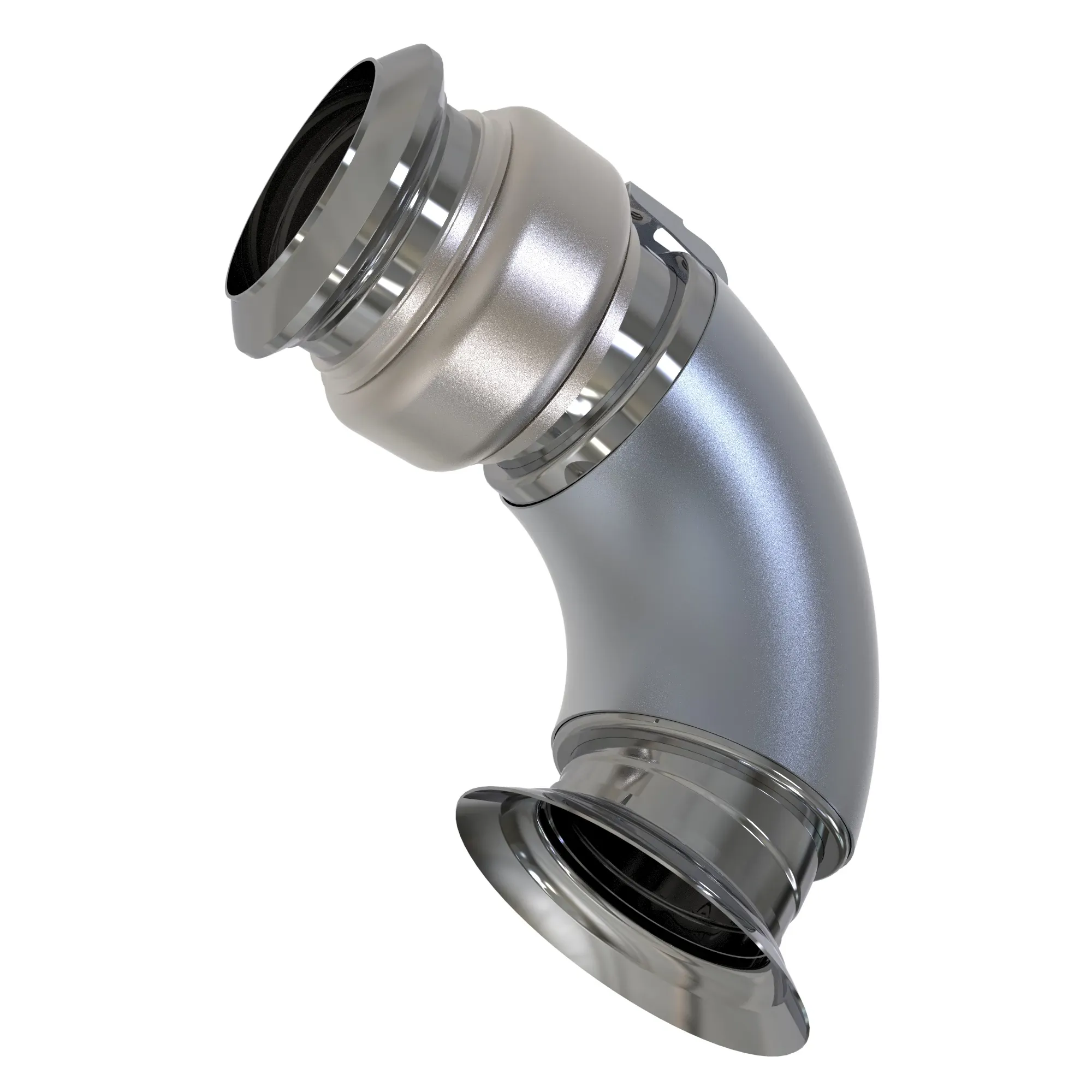 John Deere Diesel Particulate Filter (DPF) Out with Bellow Exhaust Pipe - TA10284