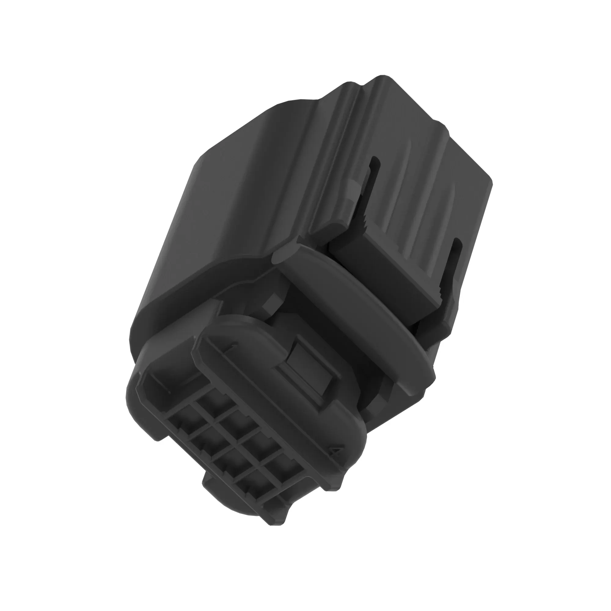 John Deere Tyco Black External Electrical Connector Housing, 8 Cavities - 57M13278